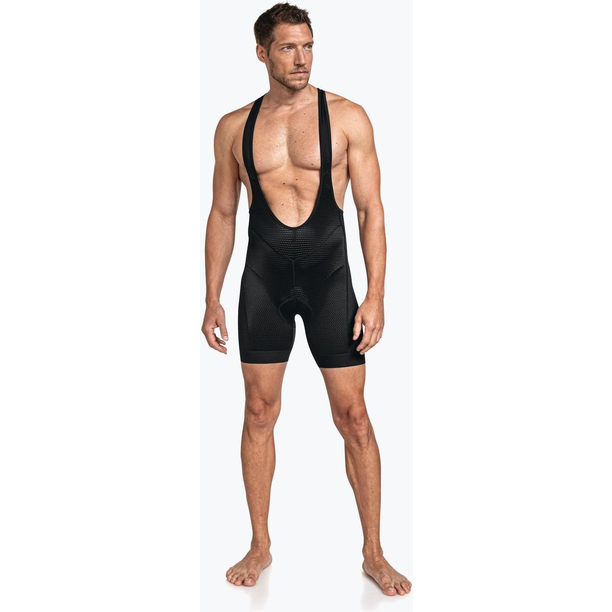 Schöffel Fahrradhose Skin Pants Bib 8h Men Optimale Radhose mit Polster und Hosenträgern für maximalen Komfort
