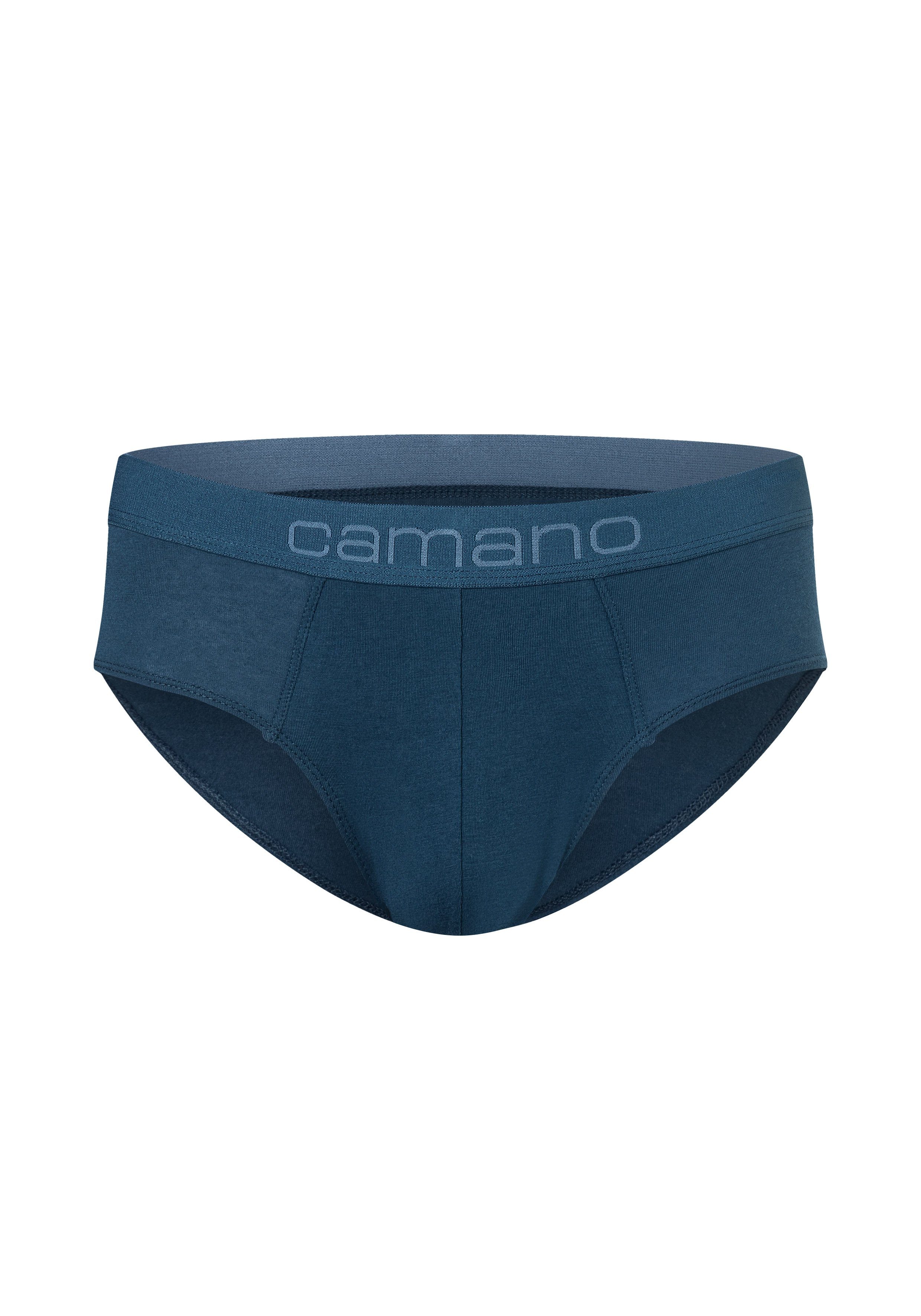 petrol bequemem Komfortbund Slip (2-St) Comfort nachhaltigerer Baumwolle mit Camano mit (BCI)