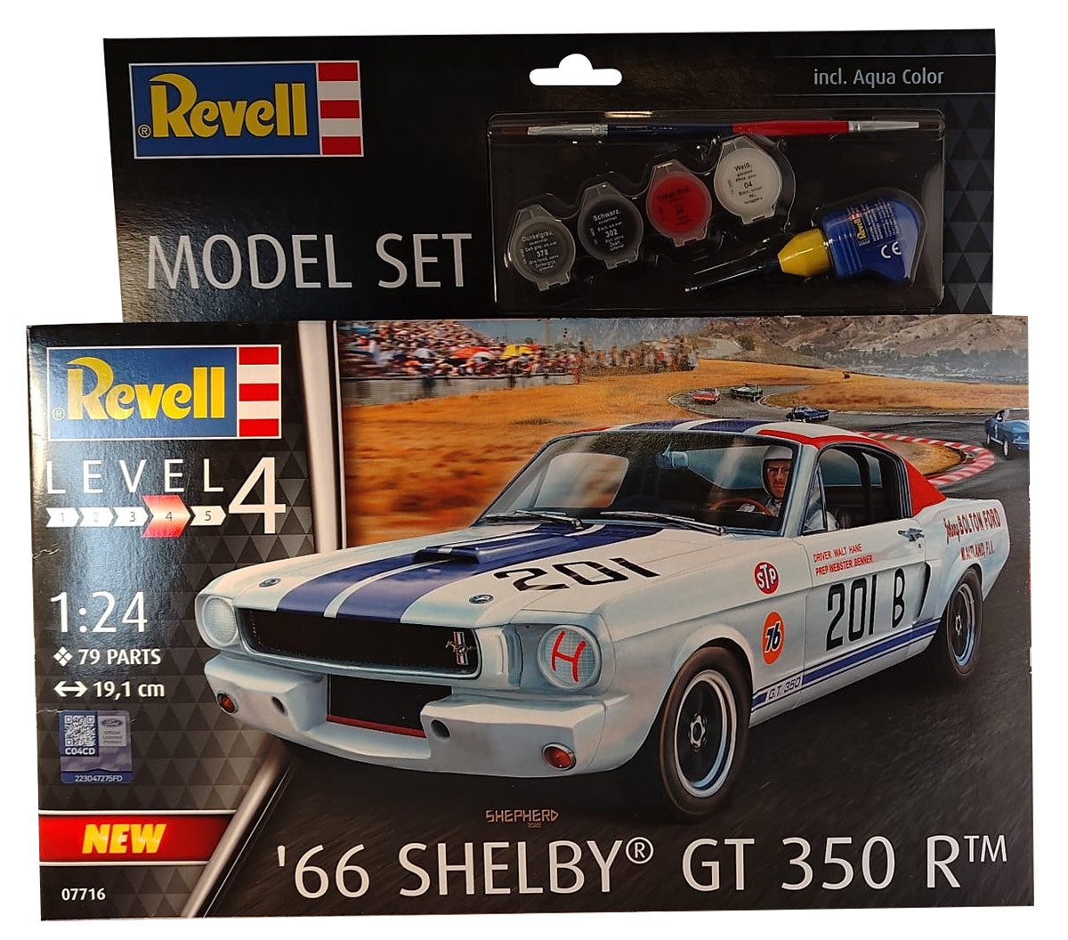 Revell® Modellbausatz Revell Modellbausatz - Ford Mustang '66 Shelby GT 350 R - Rennwagen, Maßstab 1:24