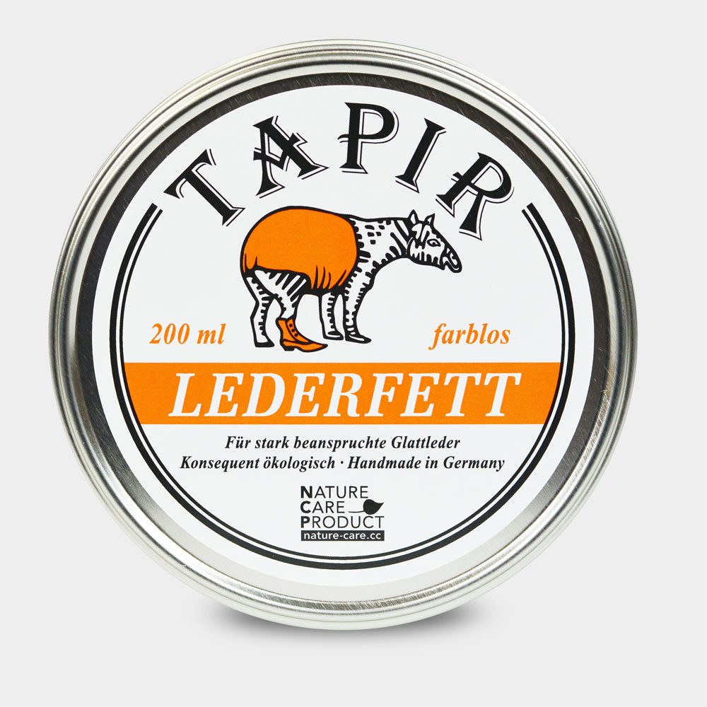Tapir Schuhputzbürste TAPIR Lederfett für beanspruchte Glattleder natur 200 ml