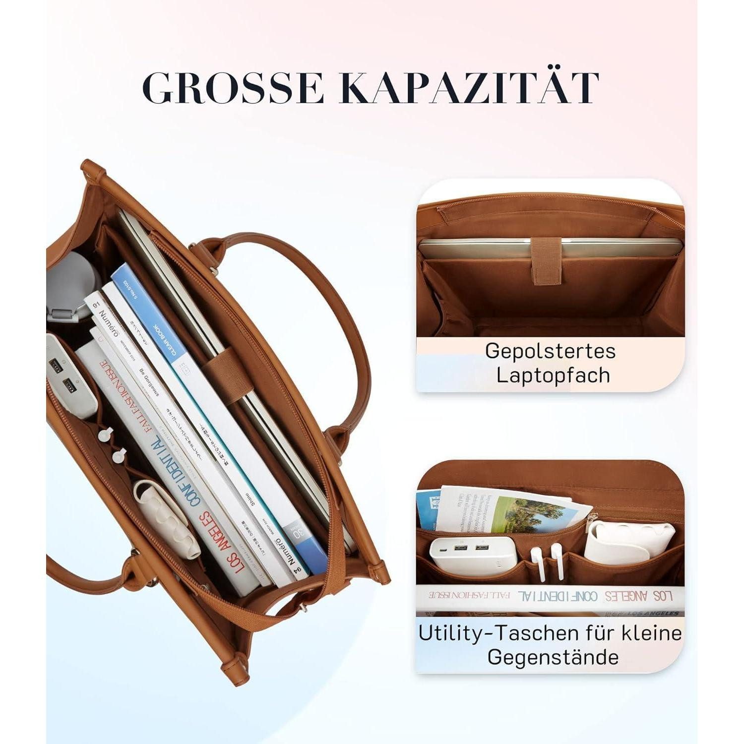 LuxusKollektion Laptoptasche Moderne Laptop Handtasche 15,6 Zoll Damen Akte günstig online kaufen