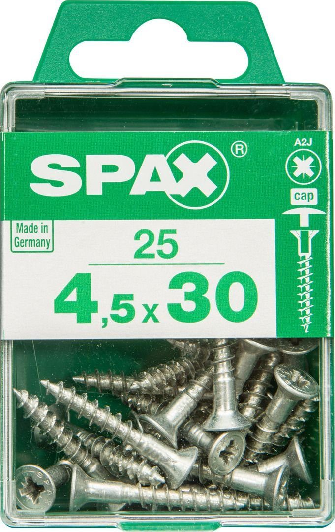 SPAX Holzbauschraube Spax Universalschrauben 4.5 x 30 mm PZ 2 - 25 Stk.