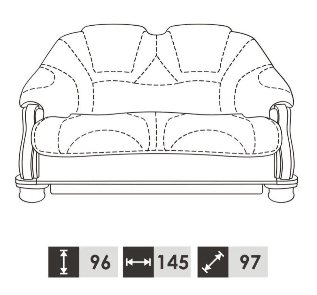 Sofa Klassische 3+2+1 Sitzer Sofort, 1 Sitzer (3-St., Wohnzimmer-Set Garnitur in Europe JVmoebel / Made 2 Sitzer), 100% / 3 Sofagarnitur Sitzer Leder