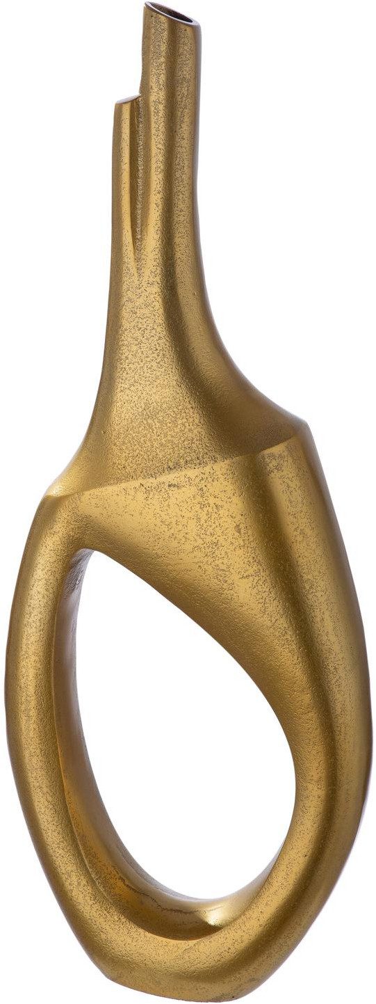 GILDE Bodenvase Lochvase, "Haydon", Aluminium (1 St)
