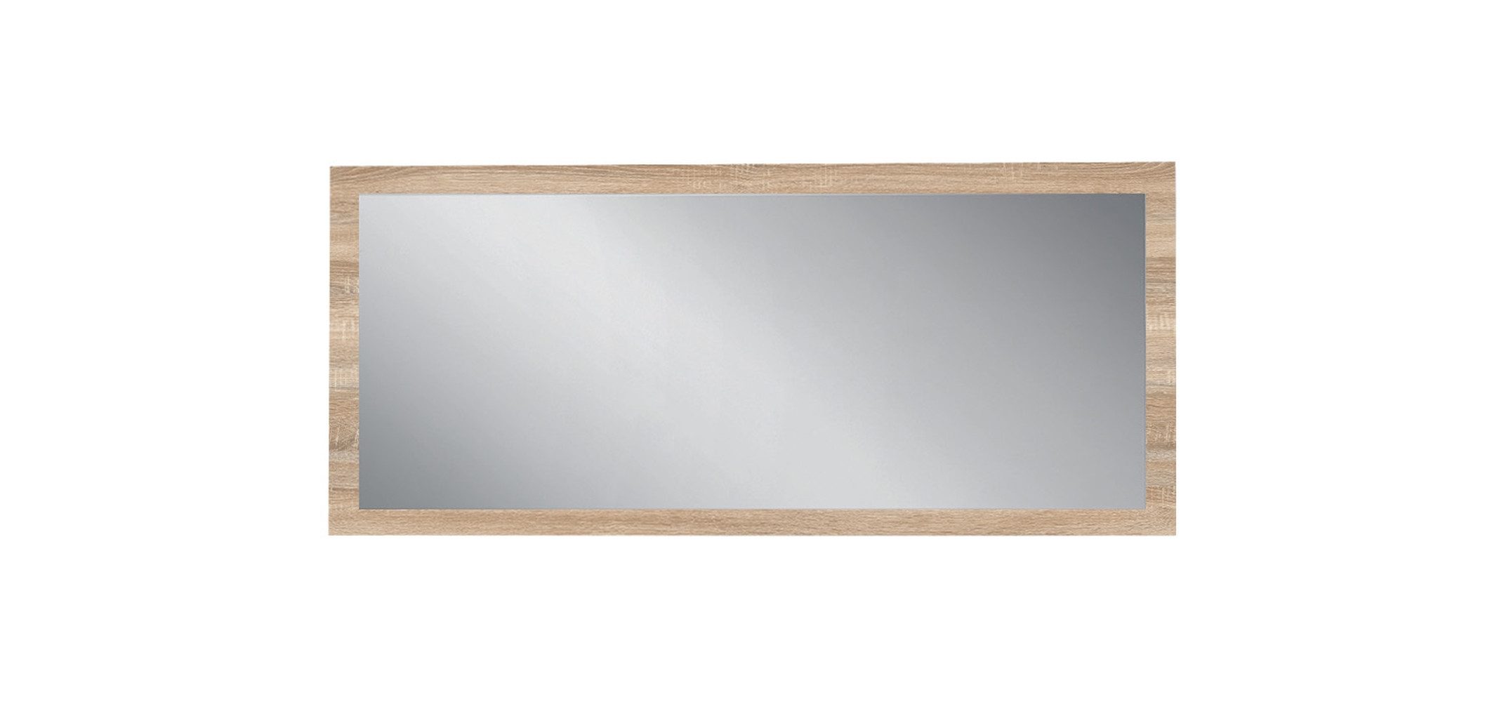 Wandspiegel in EICHE SAEGERAU-NACHBILDUNG - 58x106x2cm (BxHxT)