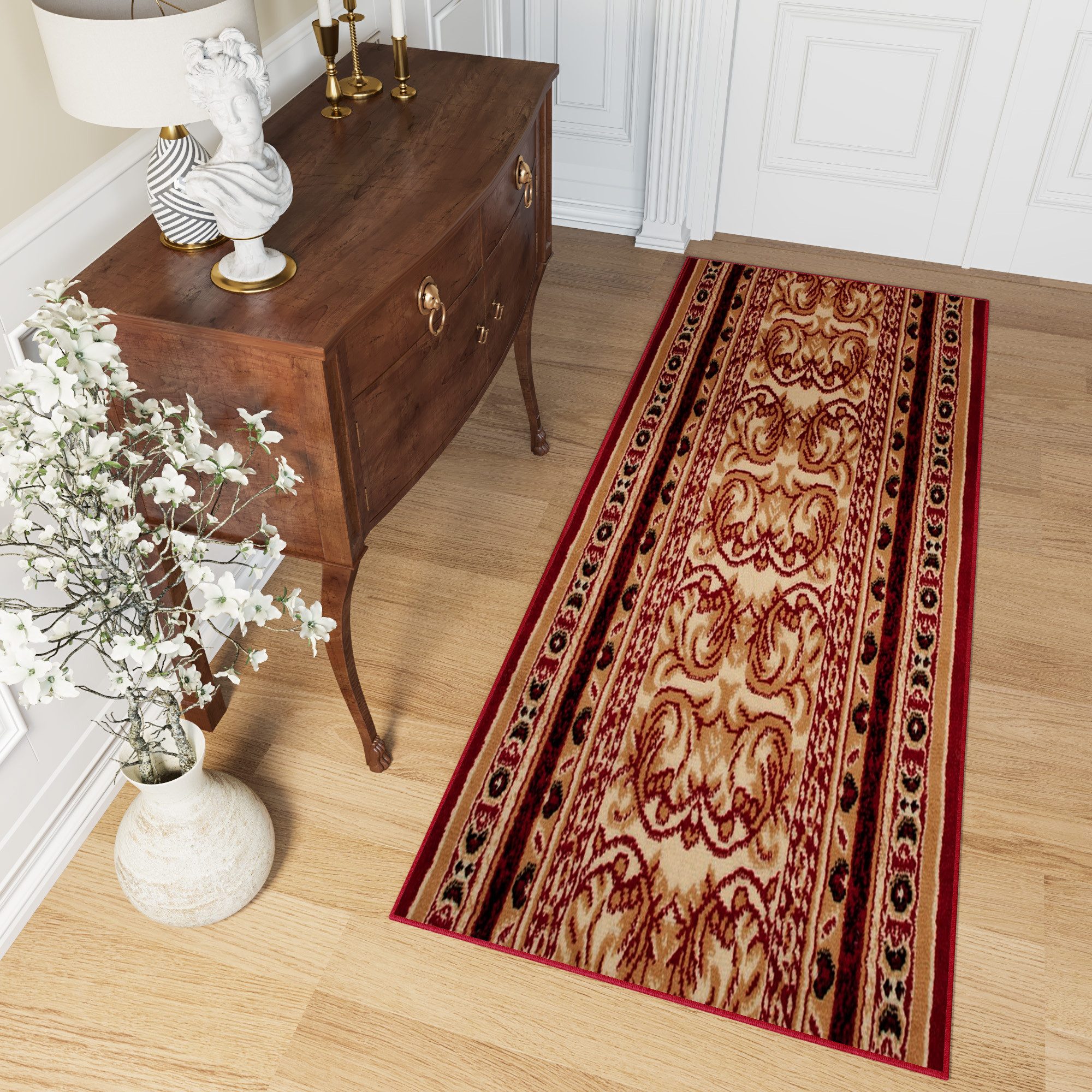 Tapiso Läufer ATLAS, rechteckig, Höhe: 8 mm, Meterware Flur Kurzflor Küche Wohnzimmer Schlafzimmer