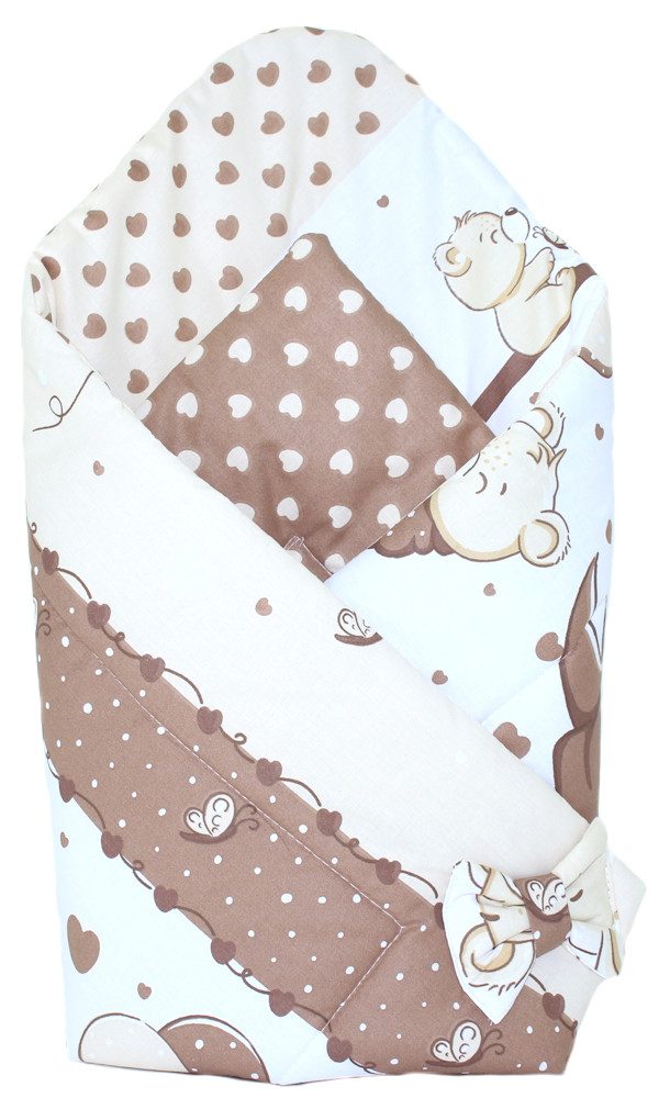Einschlagdecke Baby Hörnchen Steckkissen Einschlagdecke Babydecke Baumwolle, Primawela