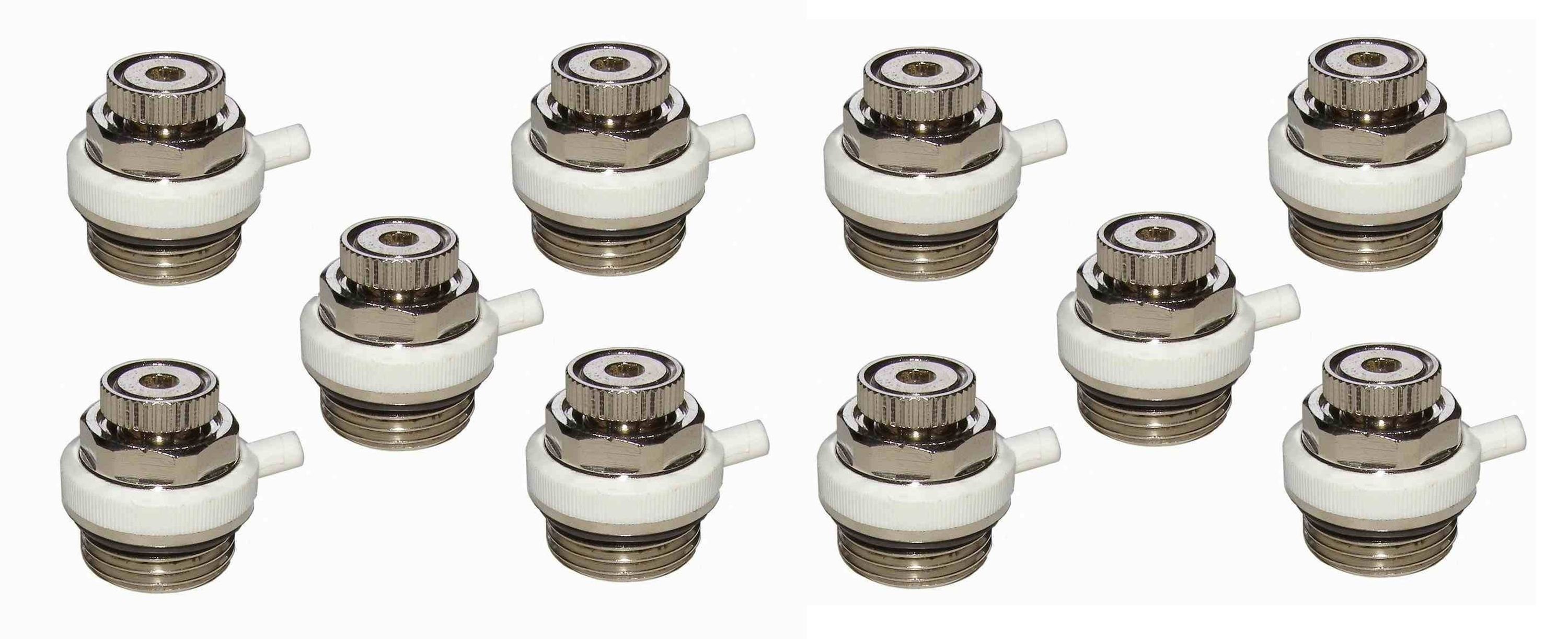 Durovent Heizkörper Heizkörperentlüfter 10er Pack 1/2" Metallausführung