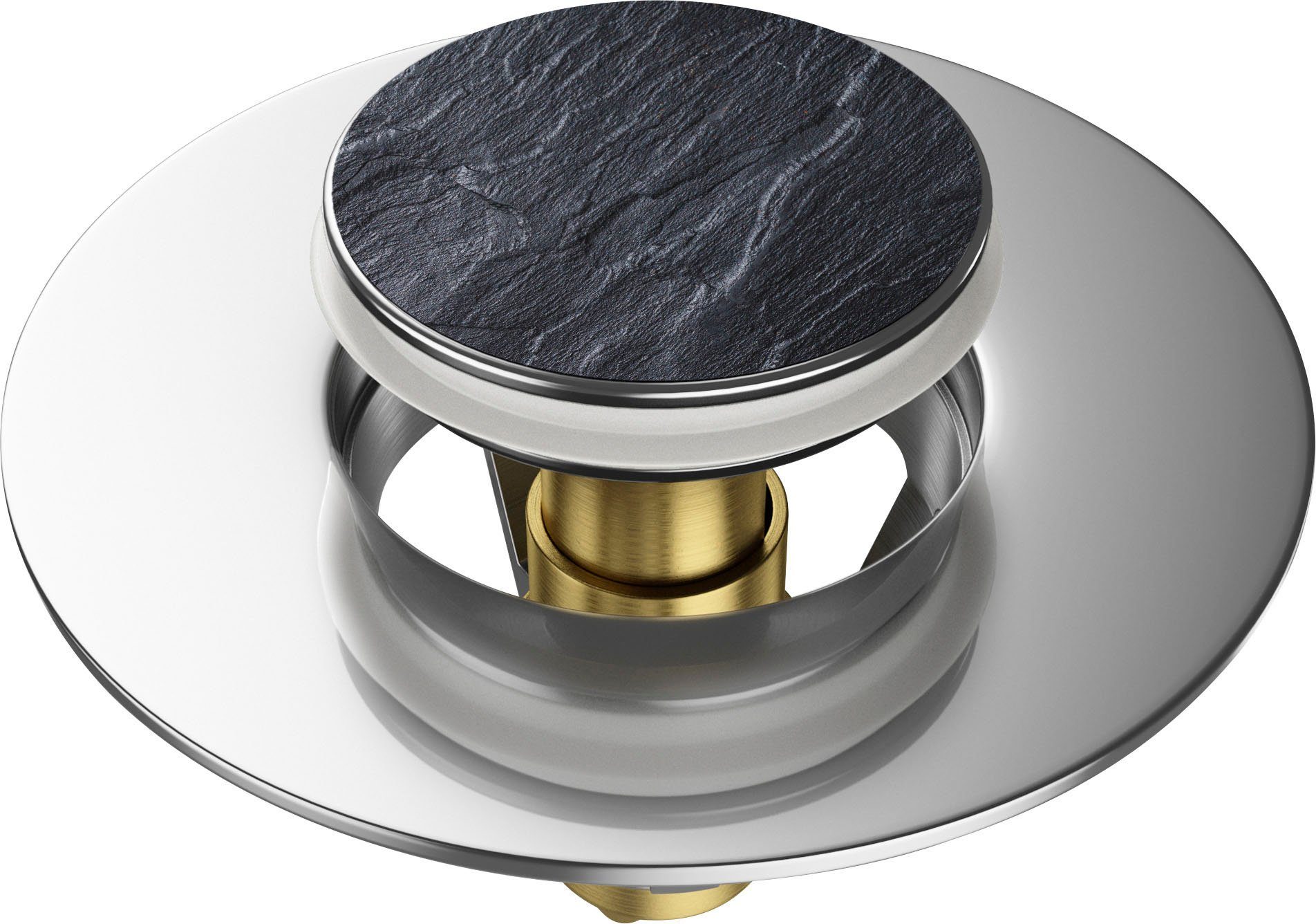 Sanilo Waschbeckenstöpsel Granit, Ø 6,2 cm