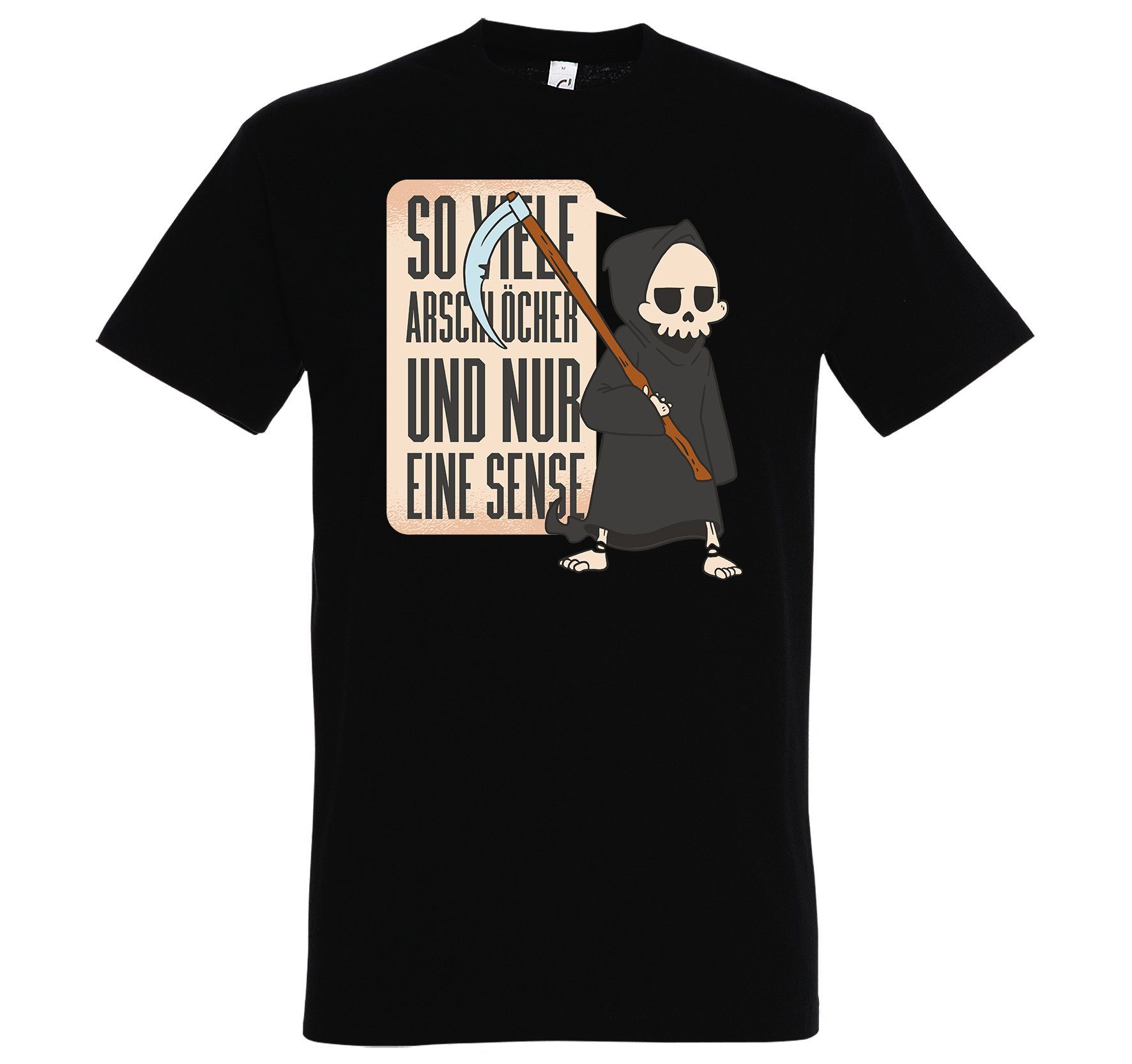 Youth Designz T-Shirt Nur Eine Sense Herren Shirt mit lustigem Frontprint Schwarz | T-Shirts