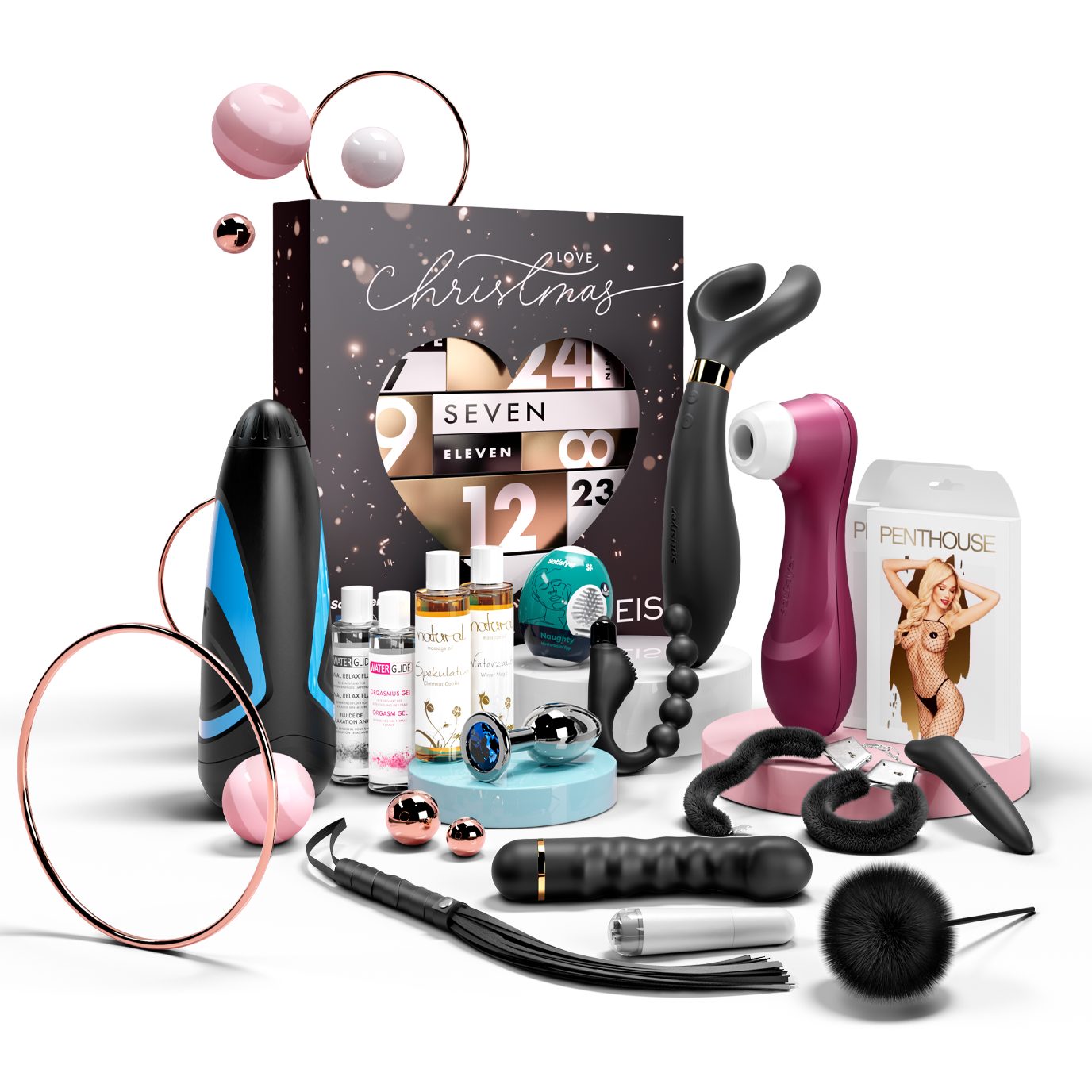 EIS Erotik-Toy-Set EIS erotischer Premium Adventskalender 2022 für Single & Paare, erotische Sex-Toys; 24 sinnliche Sex Geschenke