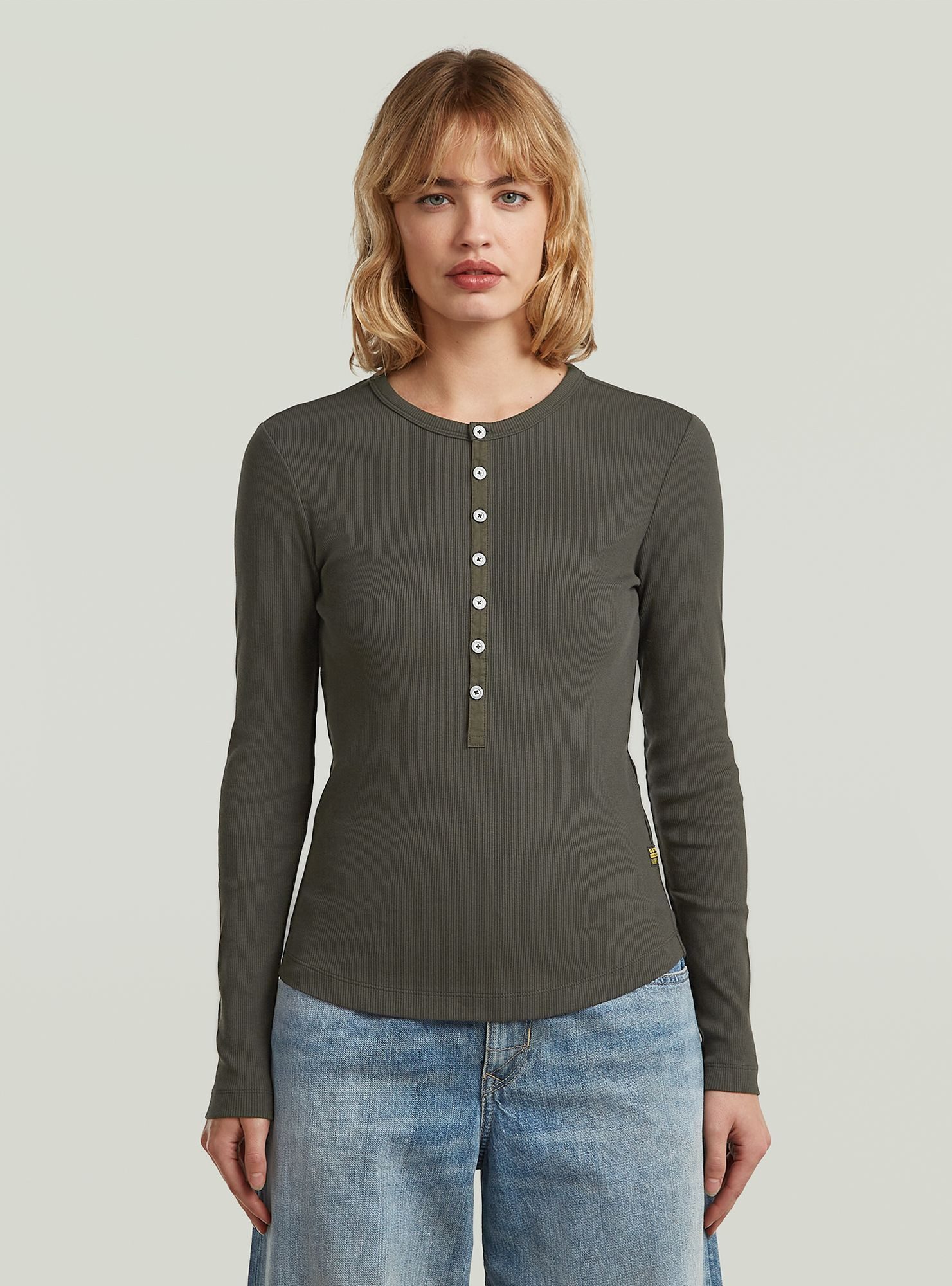 G-STAR T-Shirt Henley Slim T-Shirt günstig online kaufen