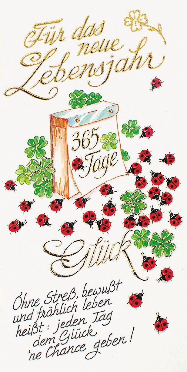 BSB Grußkarten Geburtstag - Glückwunschkarte im Format 11,5 x 17 cm mit Briefumschlag