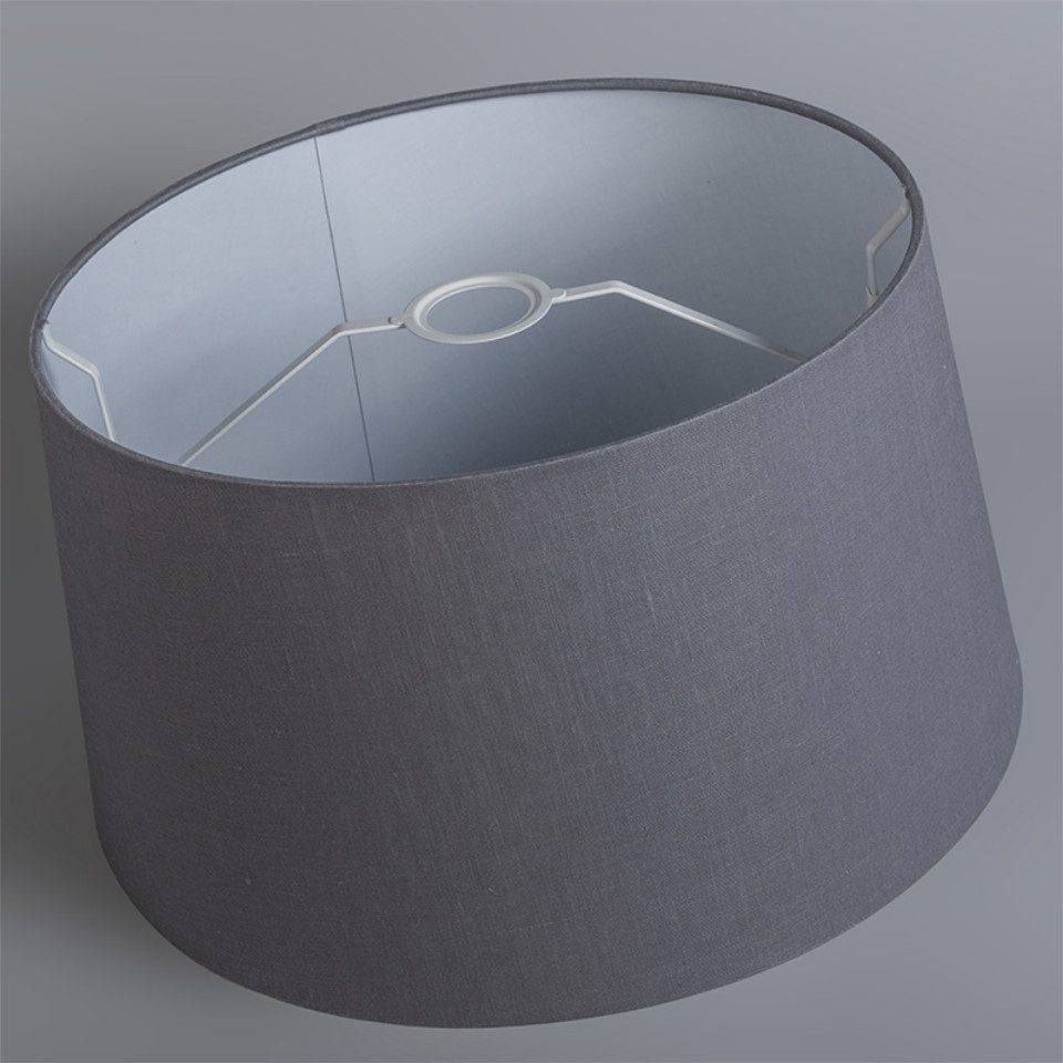 Qazqa Lampenschirm Rond schuin linnen günstig online kaufen