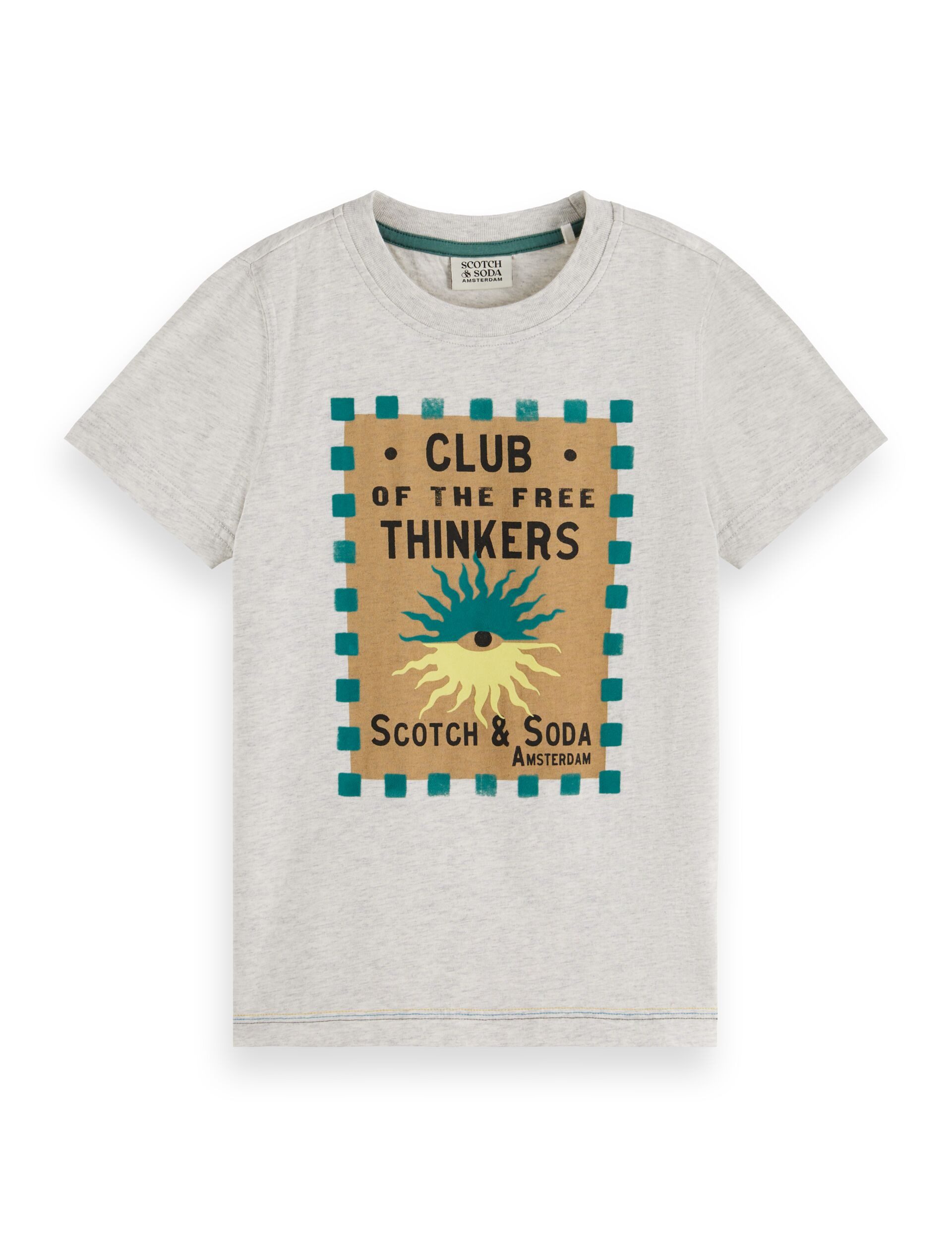 Print-Shirt Scotch & Soda T-Shirt mit Print "Club of the Free Thinkers"