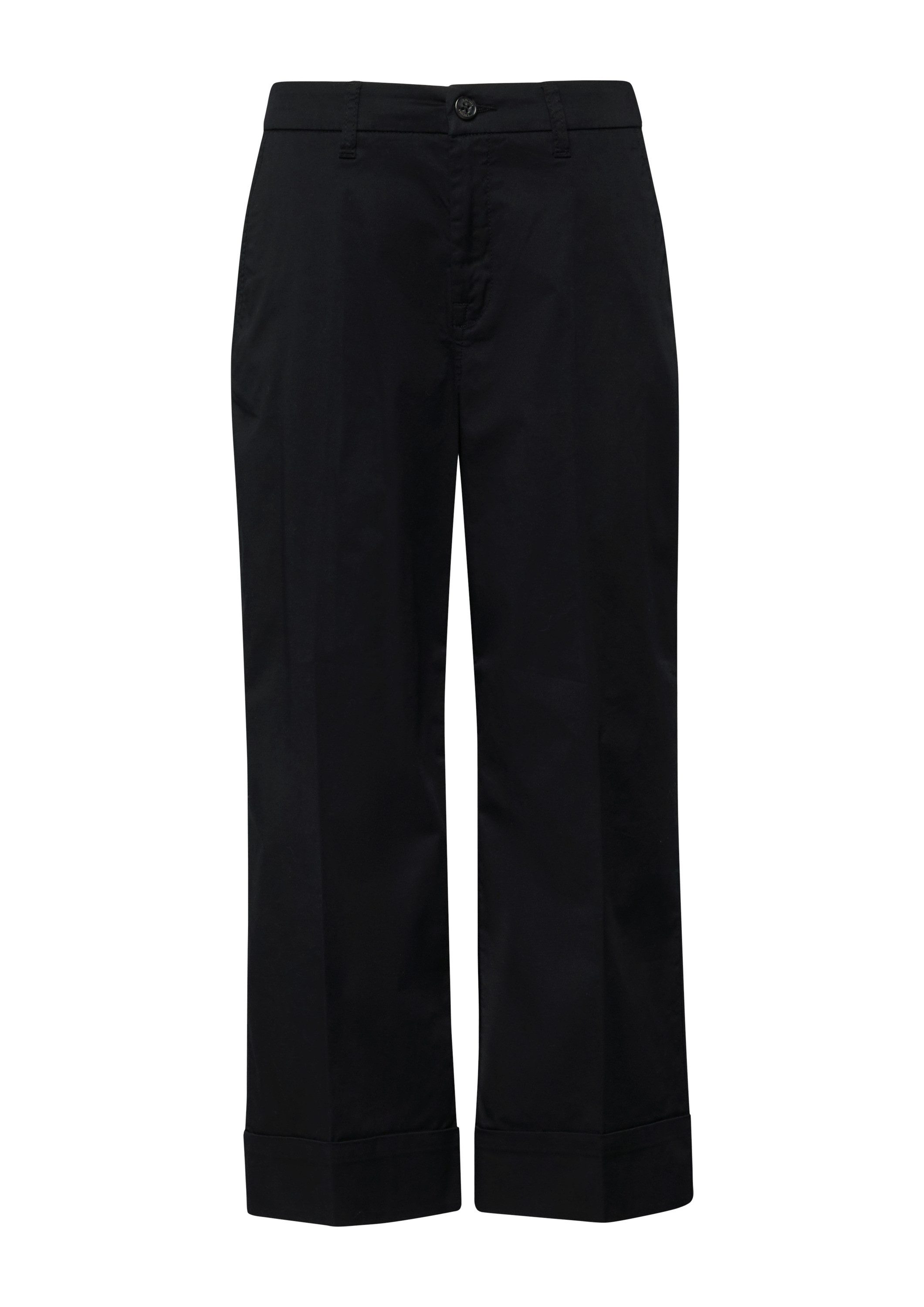 s.Oliver 7/8-Hose Hose High Rise-Culotte mit Umschlag