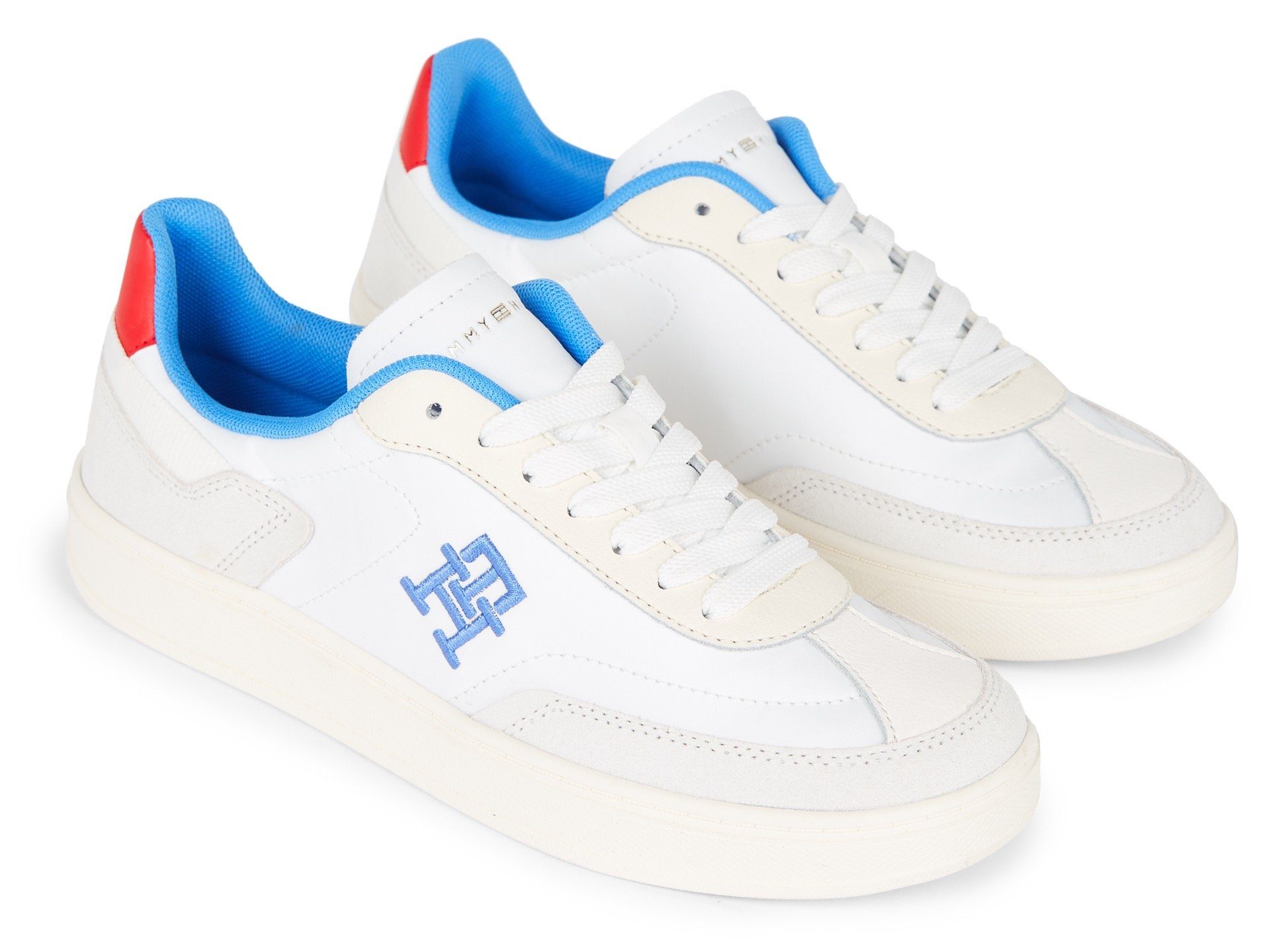 Tommy Hilfiger TH HERITAGE COURT SNEAKER Plateausneaker mit TH-Logostickerei, Freizeitschuh, Halbschuh, Schnürschuh