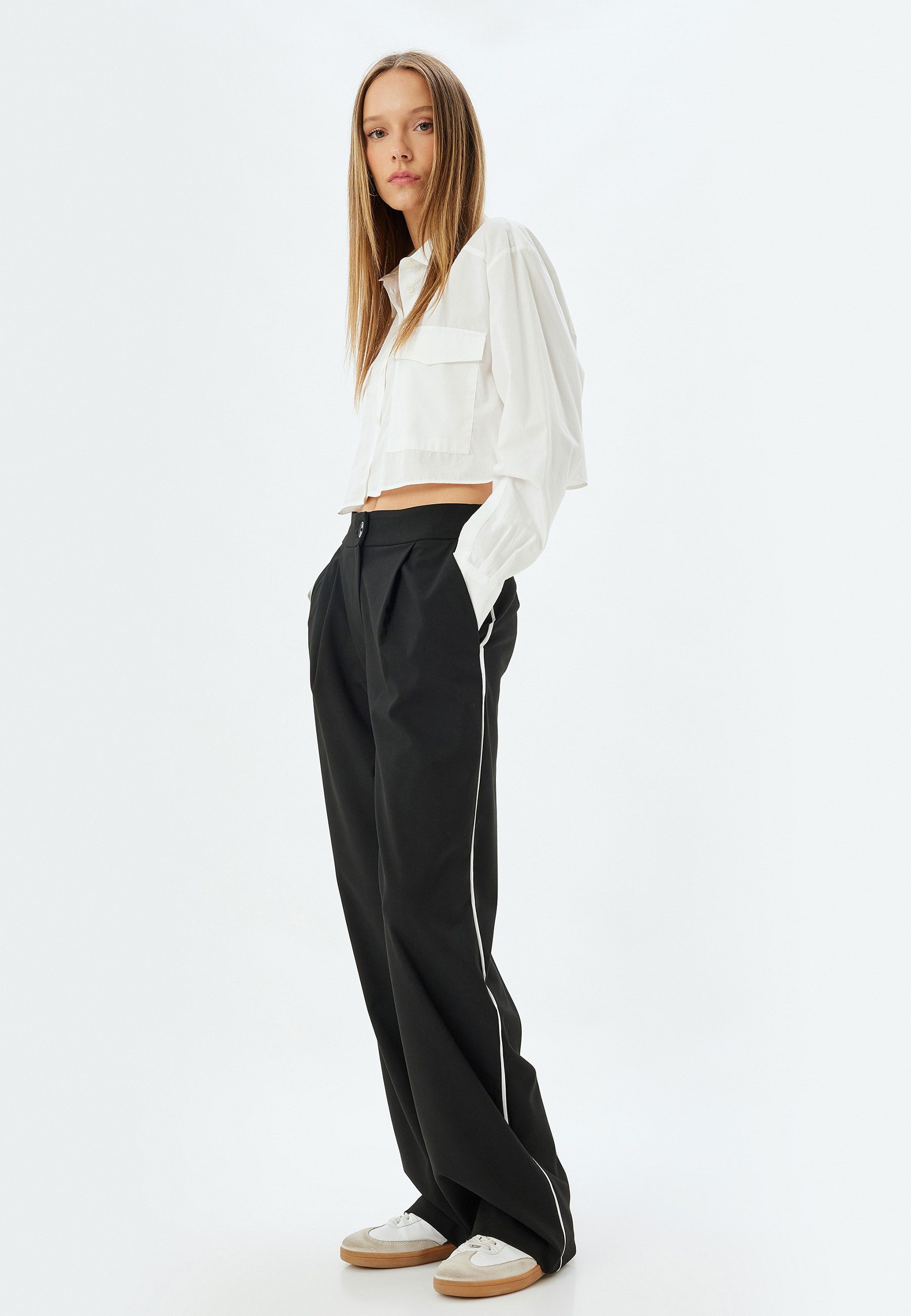 Koton Palazzohose Normale Leibhöhe Wide Leg günstig online kaufen