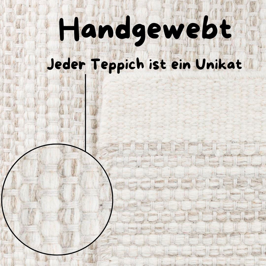 OTTO home Wollteppich Woolscape, rechteckig, Höhe: 10 mm, Wendeteppich, han günstig online kaufen