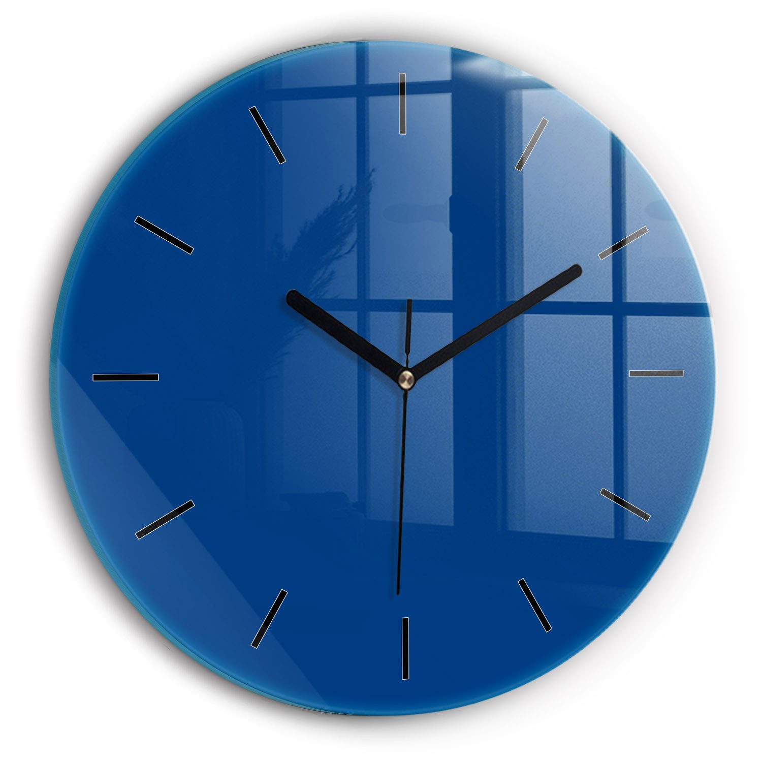 Tulup Wanduhr Glasrunde Uhr Moderne Glaswanduhr günstig online kaufen