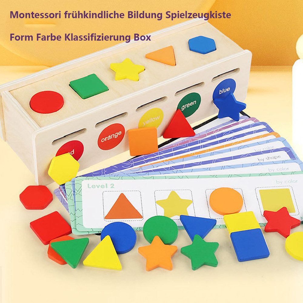 CLTYQ Lernspielzeug Montessori Spielzeug ab 2 Jahr, Motorikspielzeug Holzsp günstig online kaufen