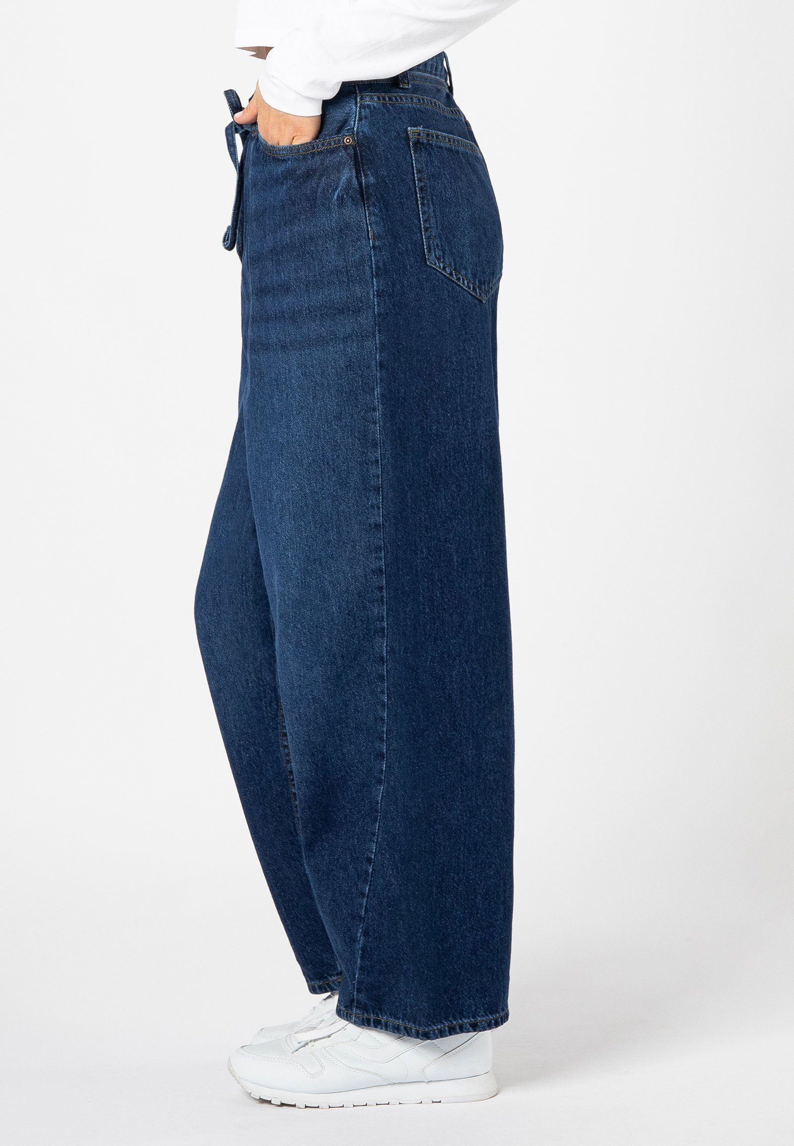 Loose-fit-Jeans SUBLEVEL Barrel-Fit dark-blue Jeans