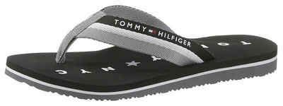 Tommy Hilfiger TOMMY LOVES NY BEACH SANDAL Zehentrenner mit Logo ausf der Laufsohle