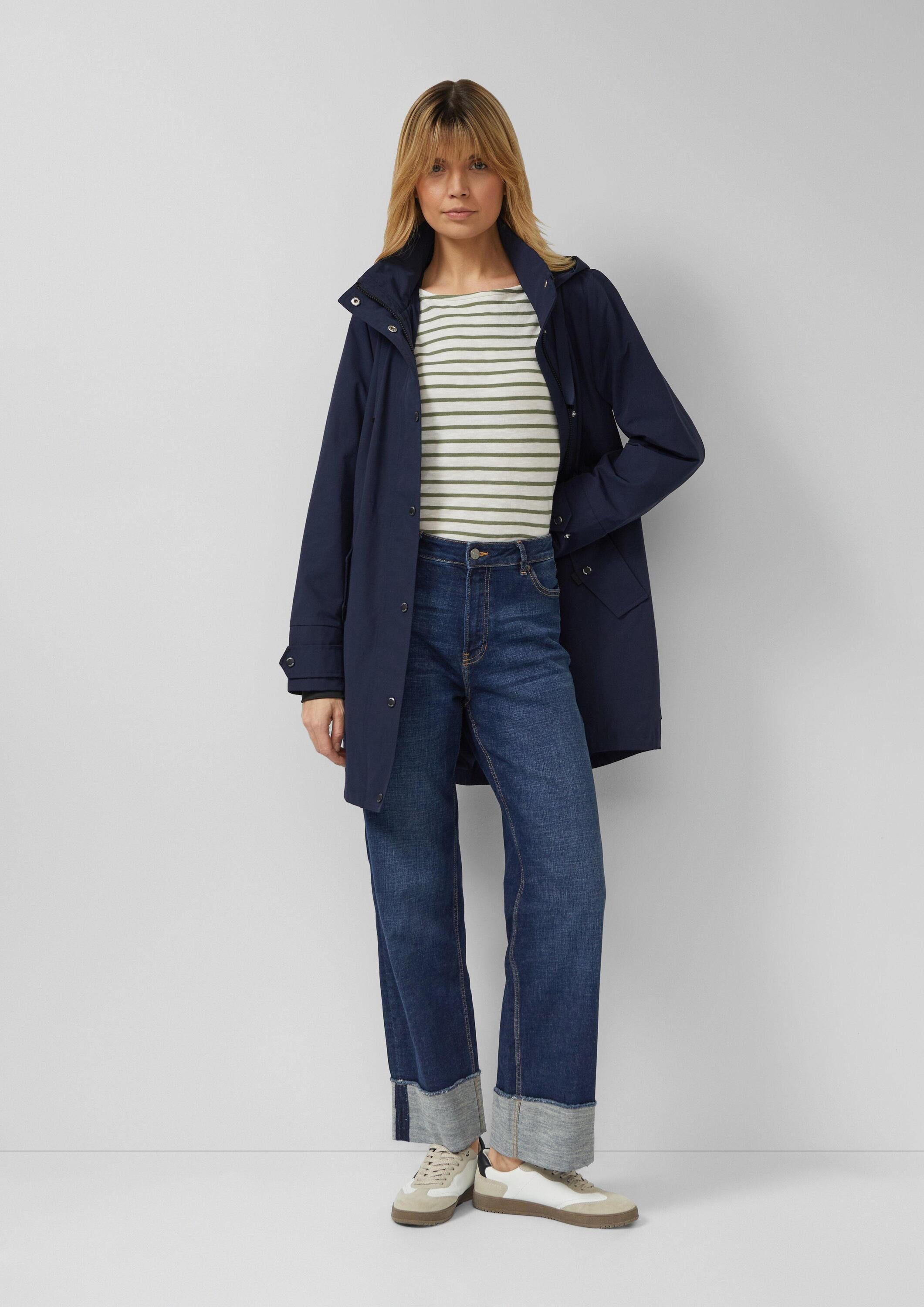 s.Oliver Langarmshirt T-Shirt Gestreiftes Langarmshirt aus Flammgarm mit U-Boot-Ausschnitt – Bild 5 von 5