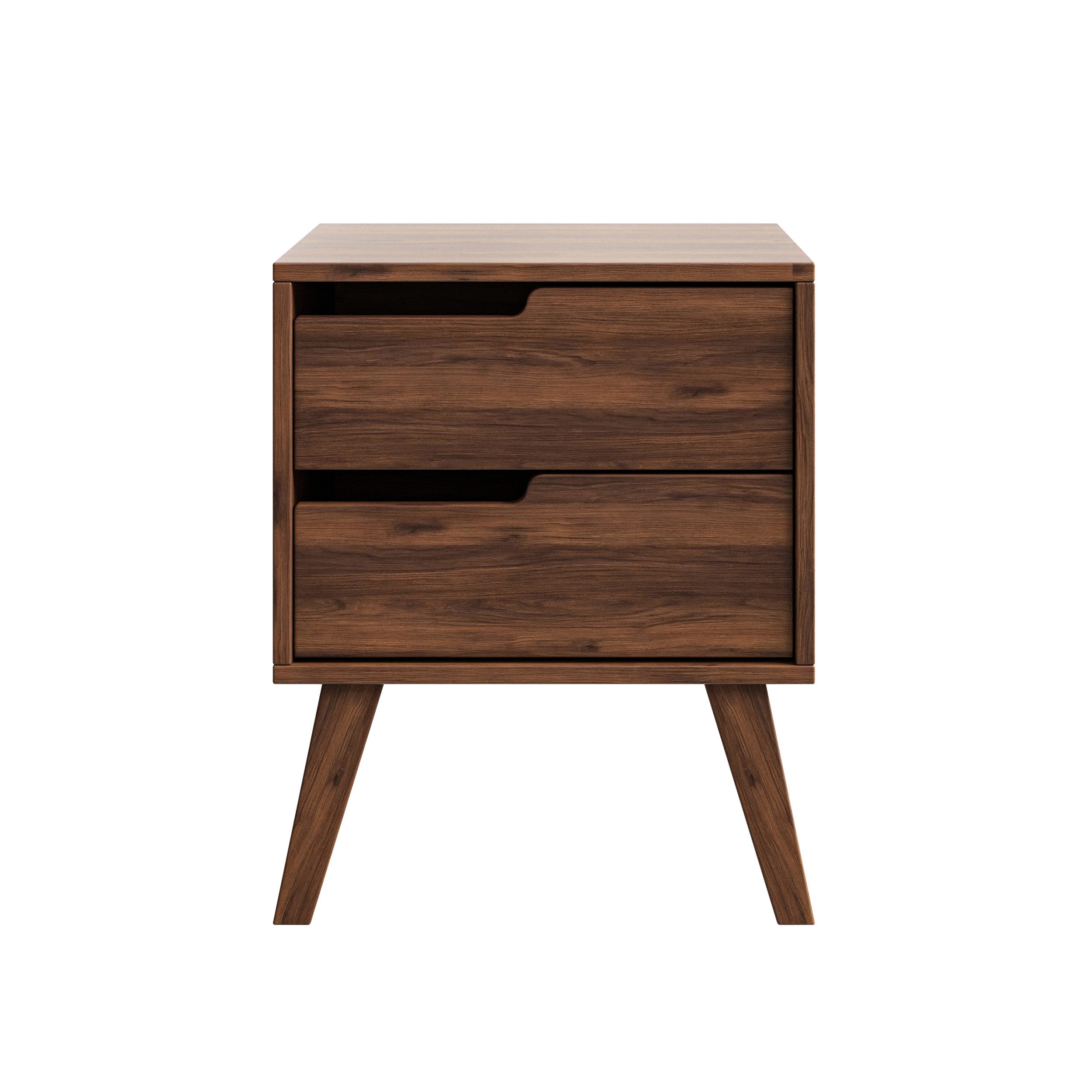 Beautysofa Nachttisch NOREL modernes Design mit zwei Schubladen (erhältlich günstig online kaufen