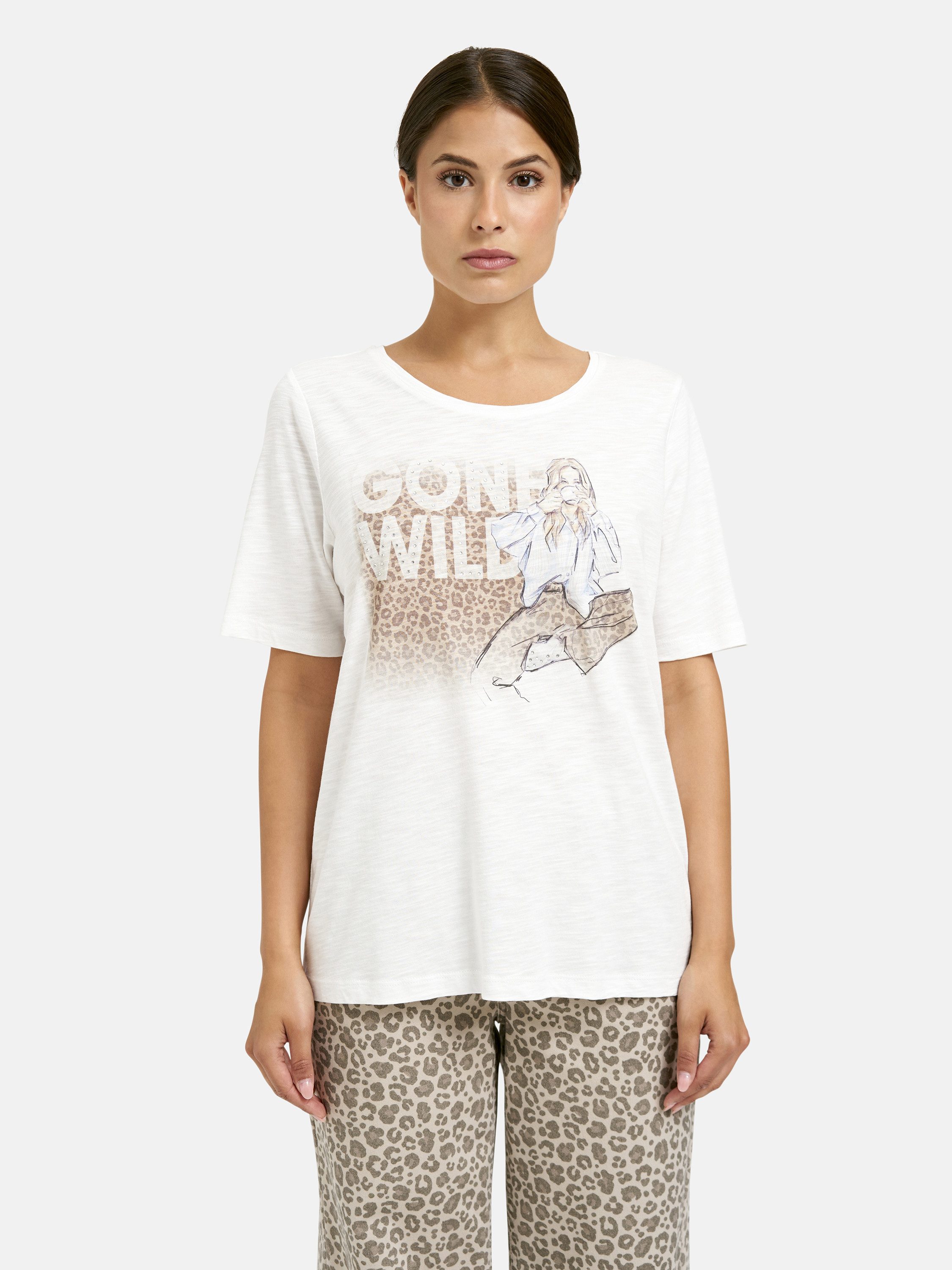 Milano Italy Rundhalsshirt mit Baumwolle