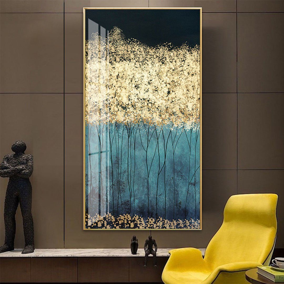 L.Ru UG Kunstdruck Kern der modernen, einfachen abstrakten Pflanzenlandschaftsmalerei, (1 St), Modischer Eingangskorridor-Wandbild, dekorativer Malereikern