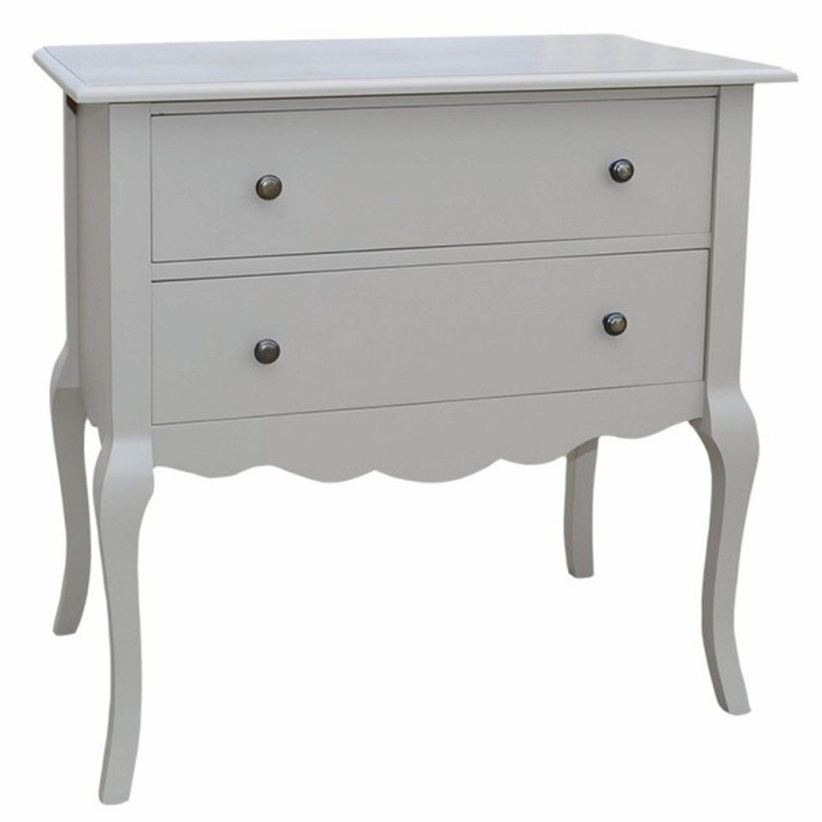 Casa Padrino Kommode Casa Padrino Barock Kommode mit 2 Schubladen Grau 80 cm - Barock Мебель