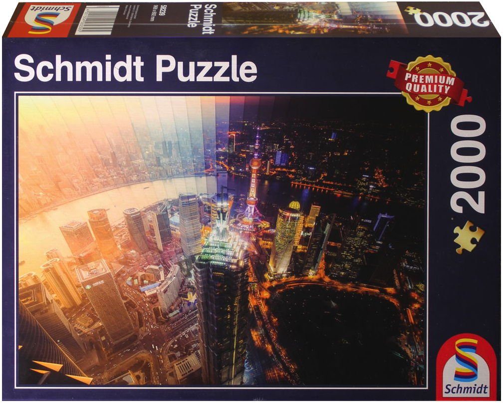Schmidt Spiele GmbH Puzzle 2000 Teile Schmidt Spiele Puzzle Tag und Nacht -  Zeitscheibe 58239, 2000 Puzzleteile