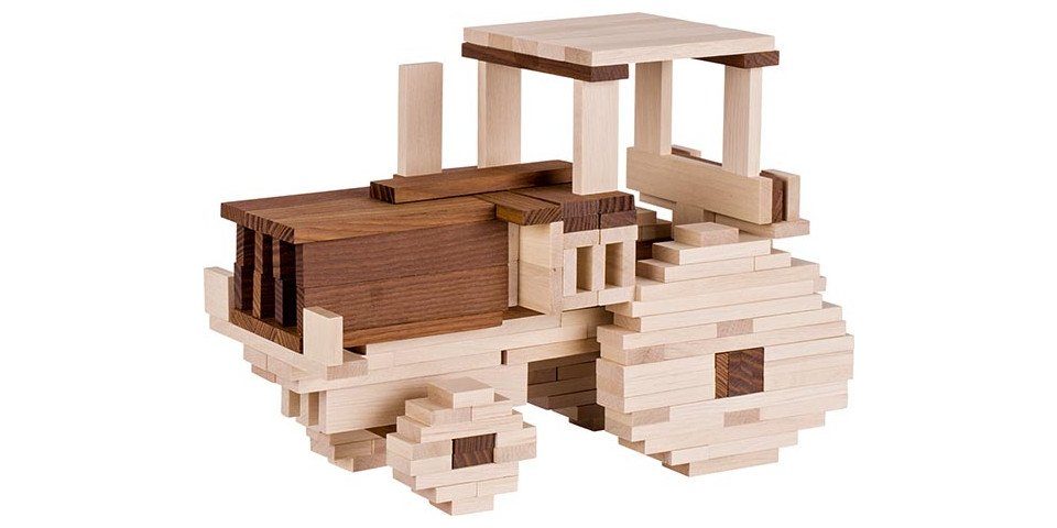 Gollnest & Kiesel Goki 58532 - Bausteine II, goki nature Konstruktions-Spielset