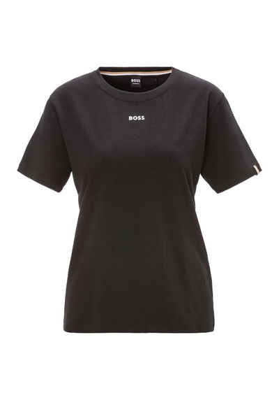 BOSS T-Shirt CI_T-Shirt mit BOSS Logo-Schriftzug & Label