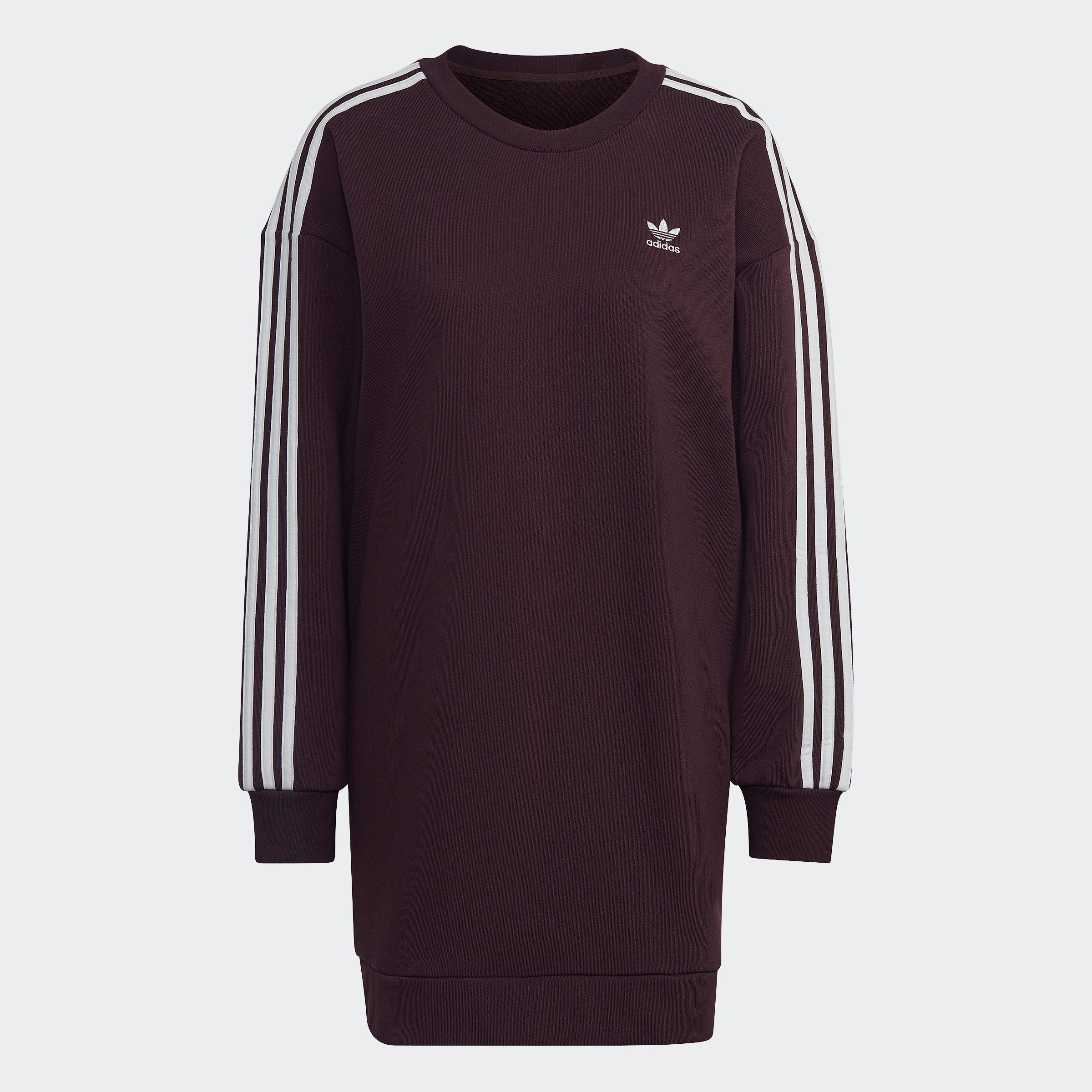 adidas Originals ADICOLOR SWEATKLEID LONG SLEEVE CLASSICS Sweatkleid rot