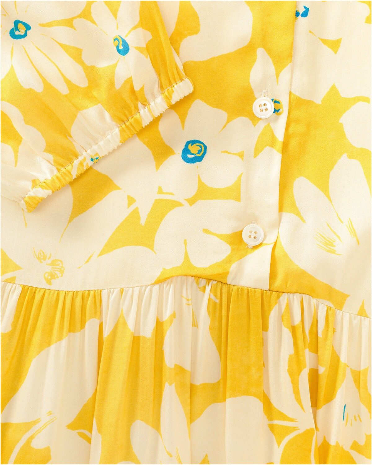 Reitmayer Midikleid Blumen-Kleid mit Stehkragen