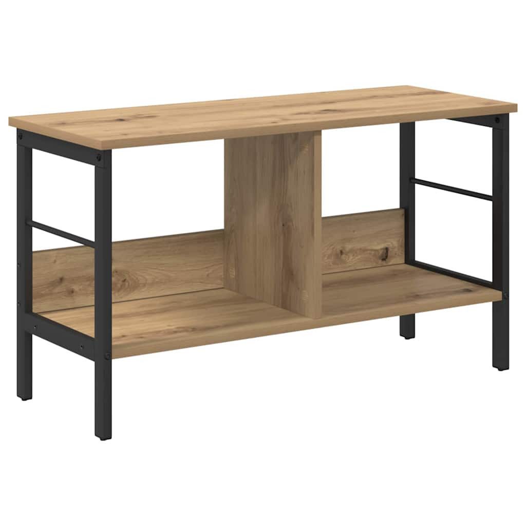vidaXL Bücherregal Bücherregal Artisan-Eiche 82 x 32 x 47 cm Holzwerkstoff, günstig online kaufen