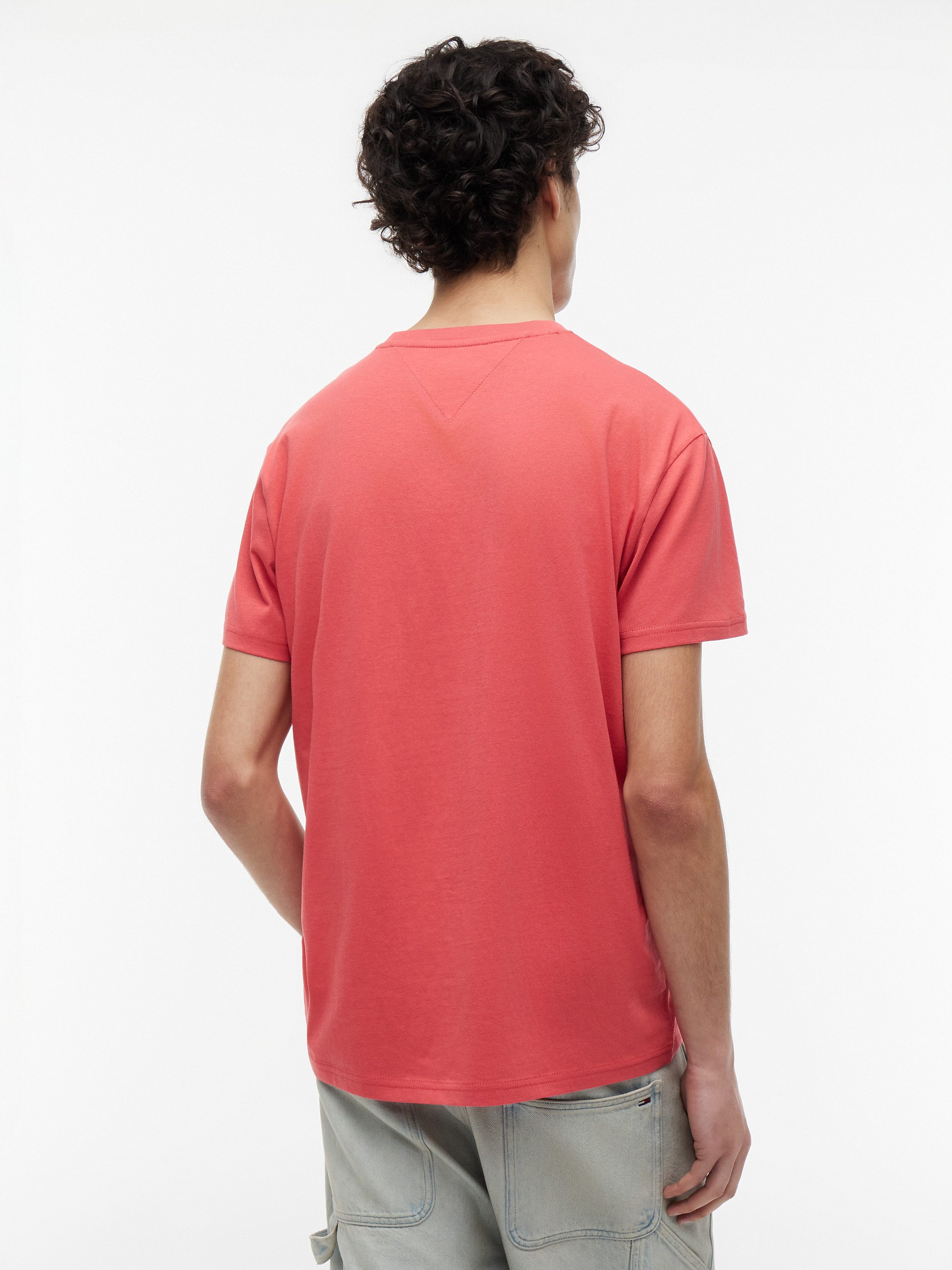 Tommy Jeans T-Shirt TJM REGULAR LINEAR LOGO EXT Rundhals, Regular Fit – Bild 2 von 5