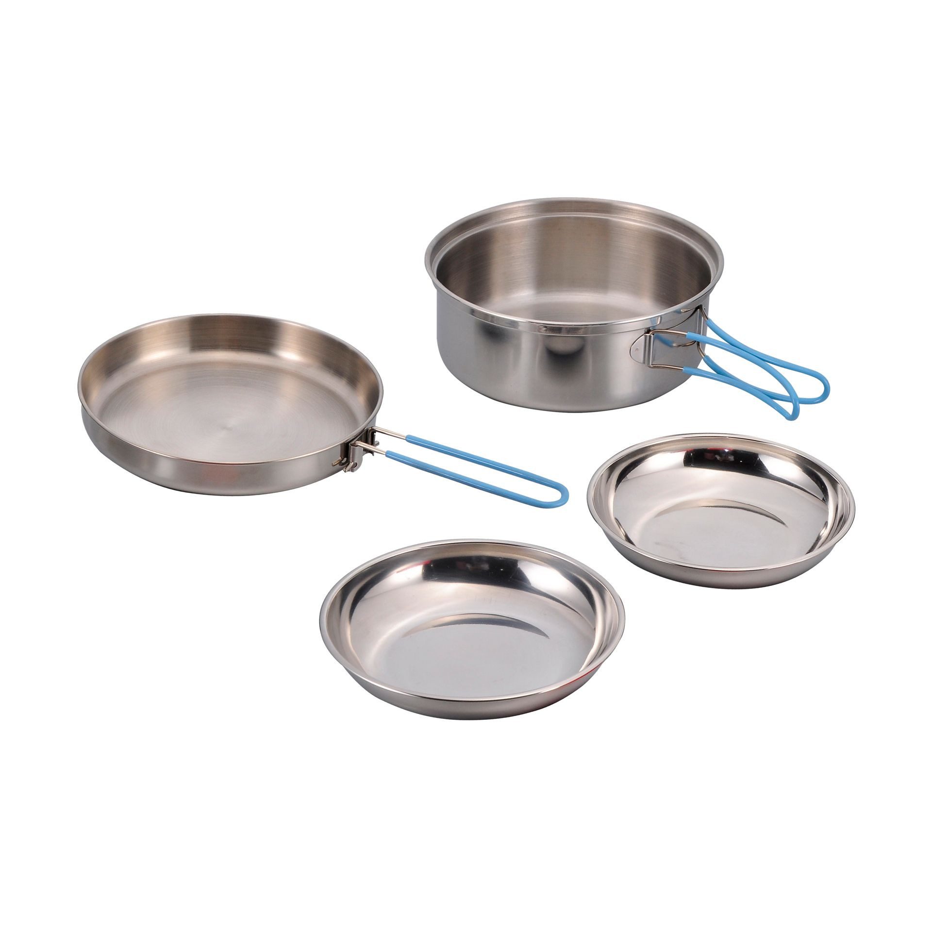 Origin Outdoors Topf-Set Origin Outdoors Edelstahlkochset 'Companion', Camping Kochset, (4-tlg)