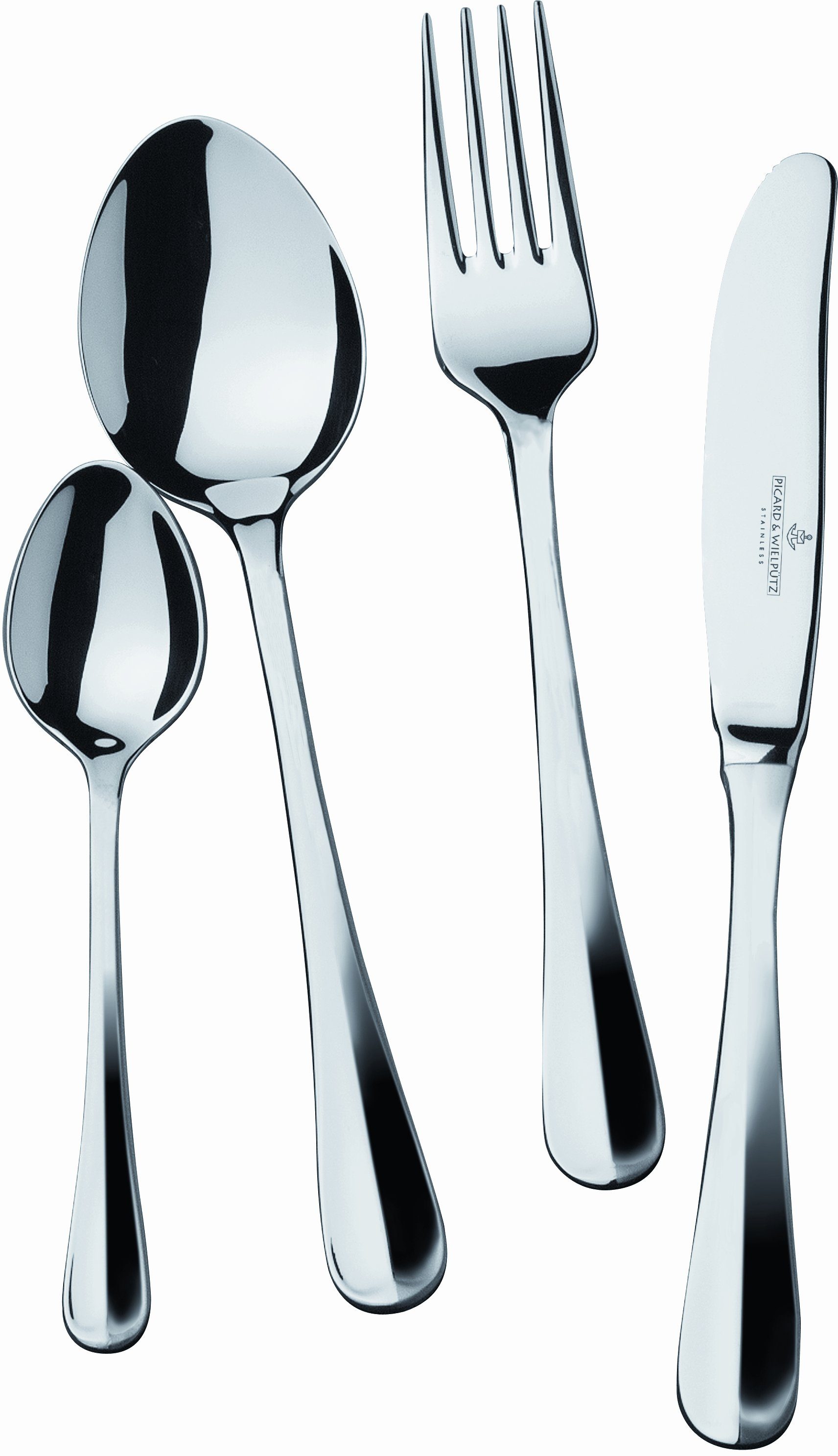 Picard & Wielpütz Solingen Besteck-Set Baguette (24-tlg), 6 Personen, Chromnickelstahl 18/10, Made in Germany