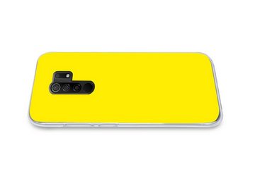 MuchoWow Handyhülle Gelb - Zitrone - Neon - Farben, Phone Case, Handyhülle Xiaomi Redmi 9, Silikon, Schutzhülle