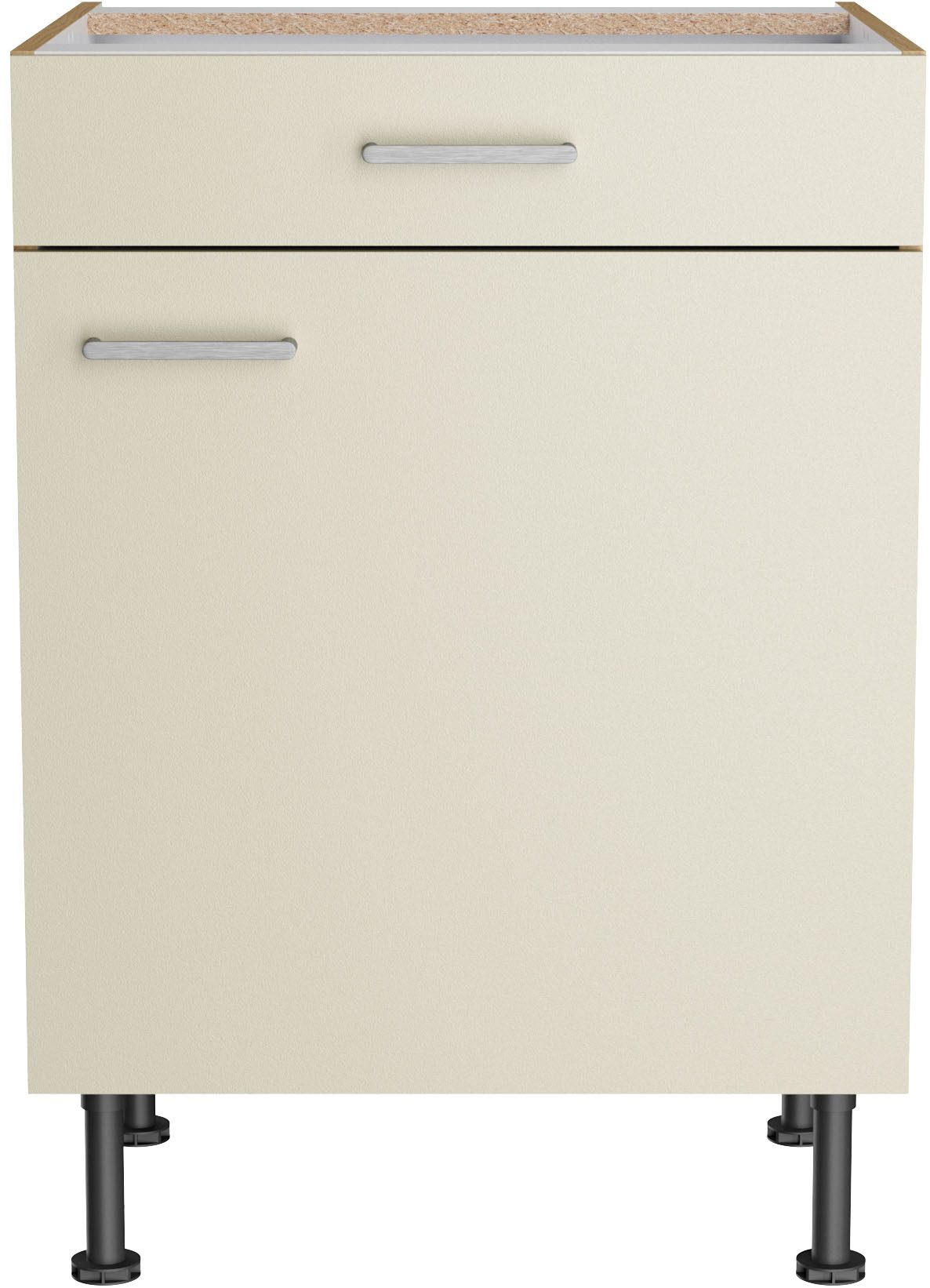 KOCHSTATION Unterschrank KS-Lucy Breite 60 cm, höhenverstellbare Füße, Soft-Close
