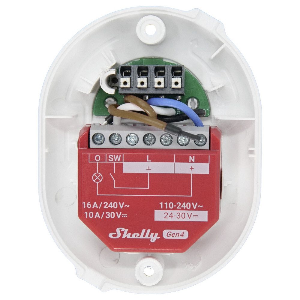 Shelly Shelly Button Add-on weiß Shelly Erweiterungsmodul Wi-Fi Smart-Home-Zubehör