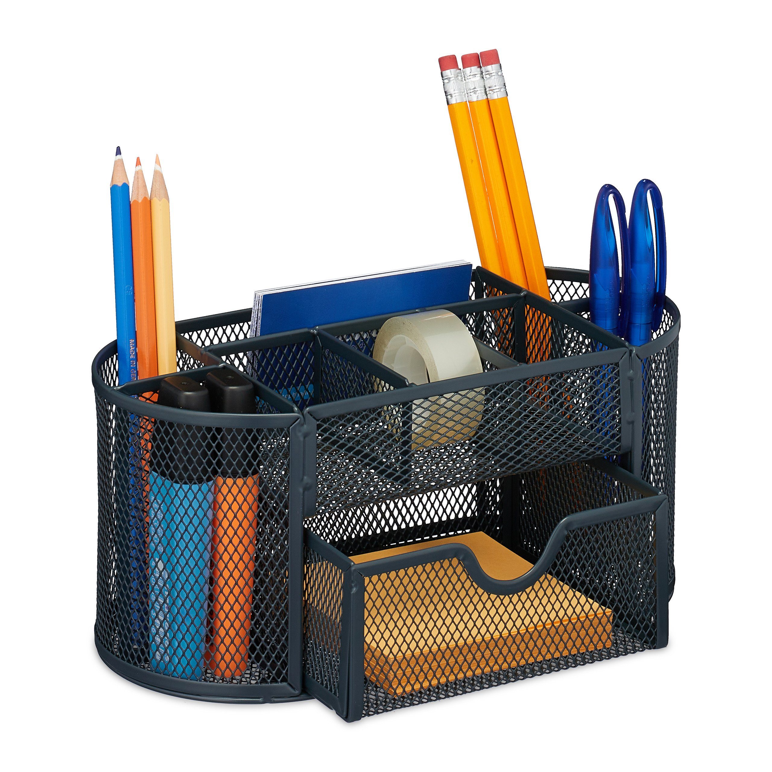 relaxdays Organizer Schreibtisch Organizer mit 9 Fächern (1 St)