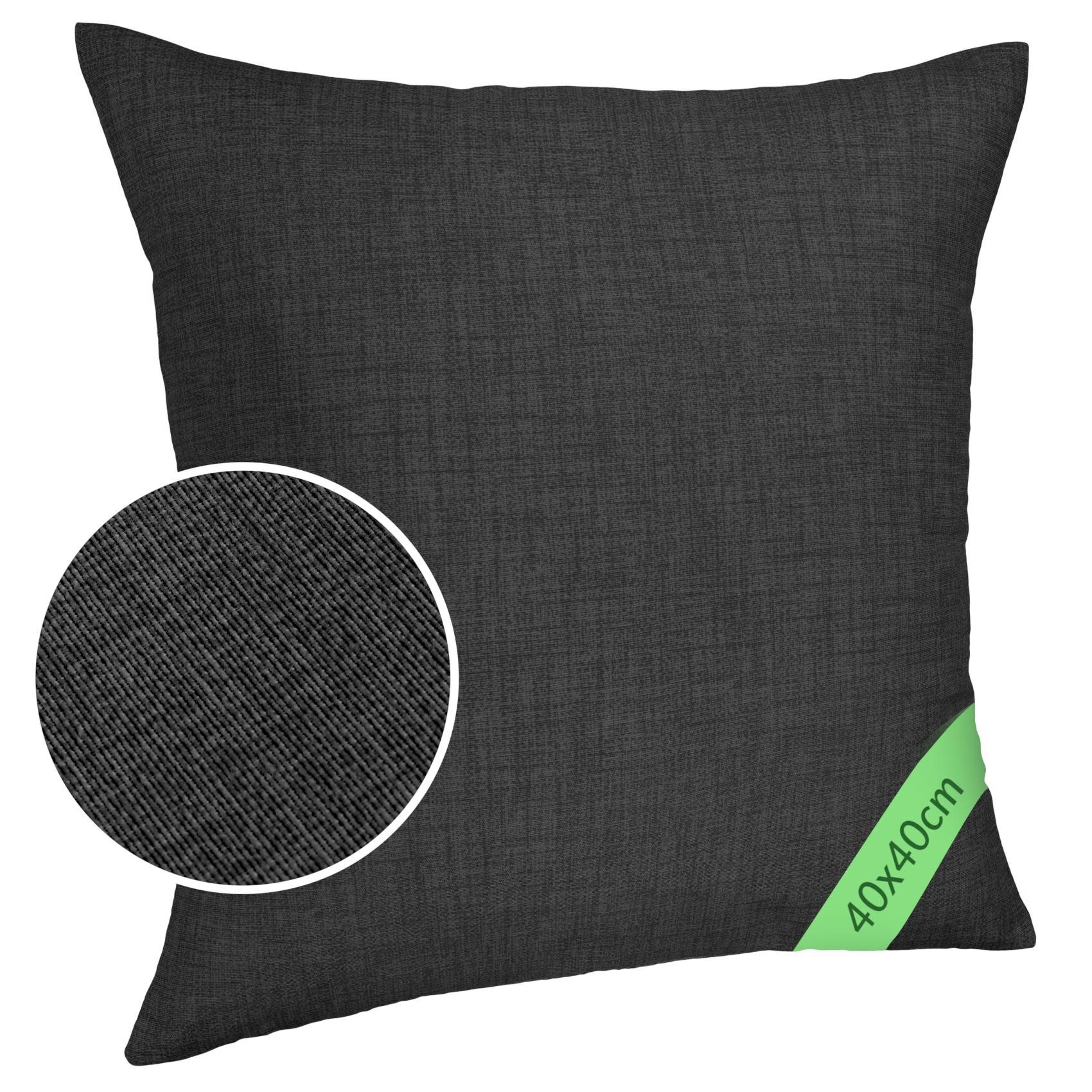 ANRO Dekokissen MrJack Kissenbezug Leinenoptik Deko Kissen Uni, Sofakissen günstig online kaufen