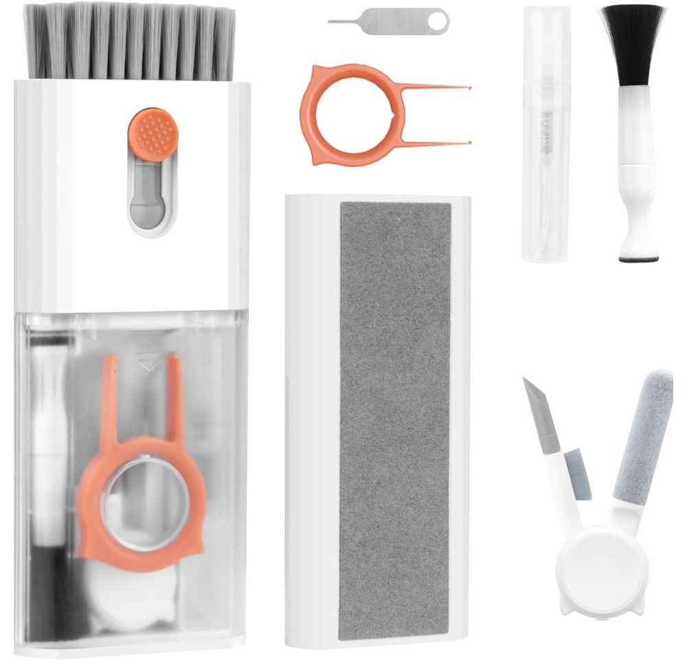 Yeleo Trosetry Tastatur-Reinigungs-Set 10 in1 Tastaturreiniger Kopfhörer Reiniger Bildschirmreiniger + Bürste, (10 in 1 Set Laptop Cleaner für Tablet, Computer, PC-Monitor, Kamera & Smartphone, 10-St., 10 in 1 Reinigungsset für Tastatur, Airpods uvm), Umf