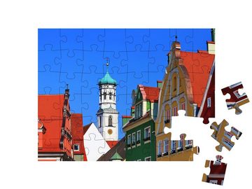 puzzleYOU Puzzle Sankt Martinskirche in Memmingen im Allgäu, 48 Puzzleteile, puzzleYOU-Kollektionen