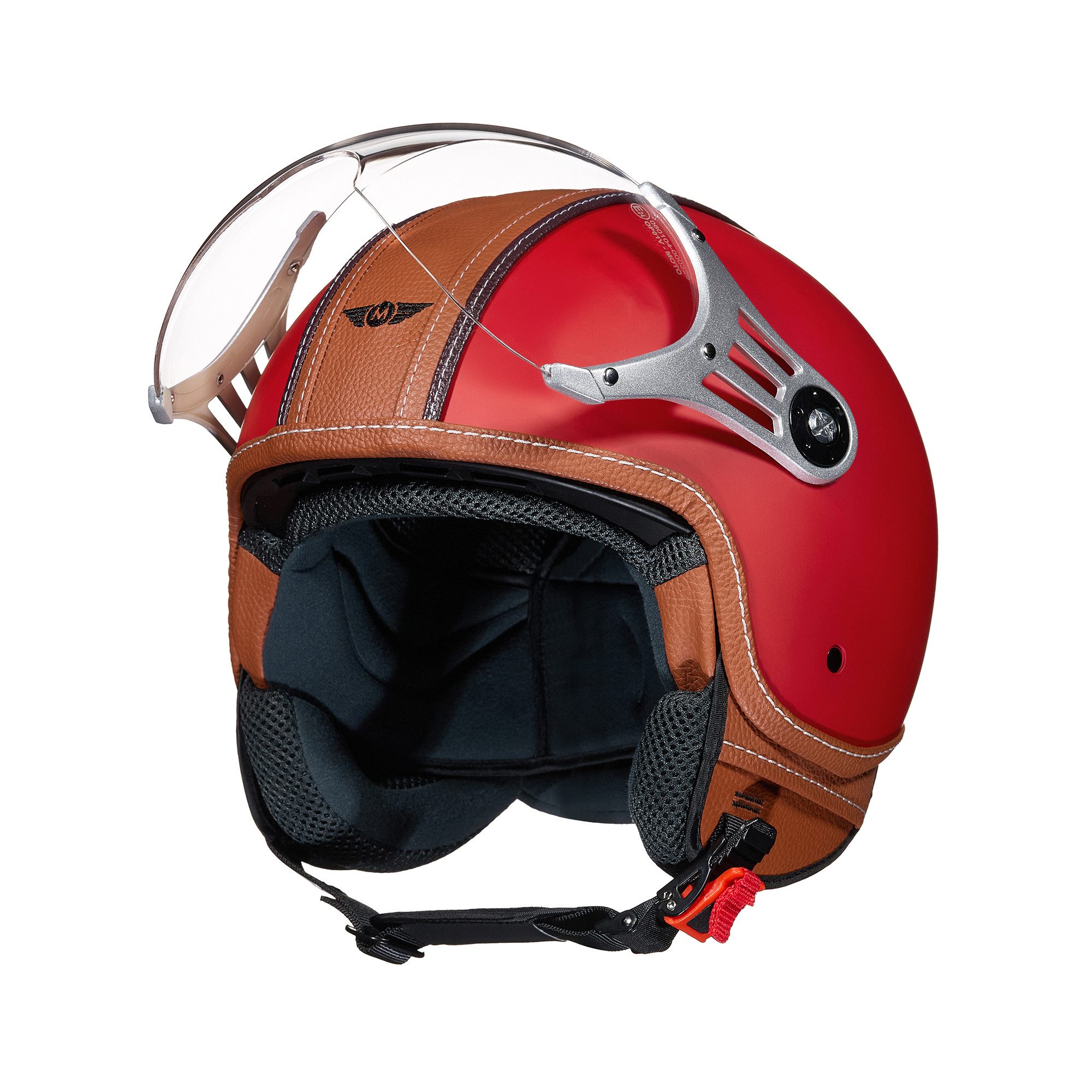 MOTO HELMETS Motorradhelm Integralhelm Motorrad Full Helm AF-84, Helm für Motorrad Roller Scooter, Schnellverschluss, Visier