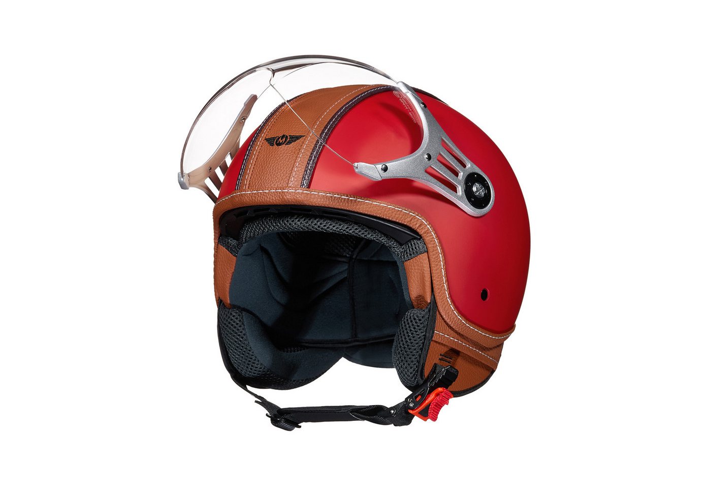 MOTO HELMETS Motorradhelm Jethelm Motorradhelm, Helm für Motorrad, Roller & Scooter, Schnellverschluss, nur 1050g